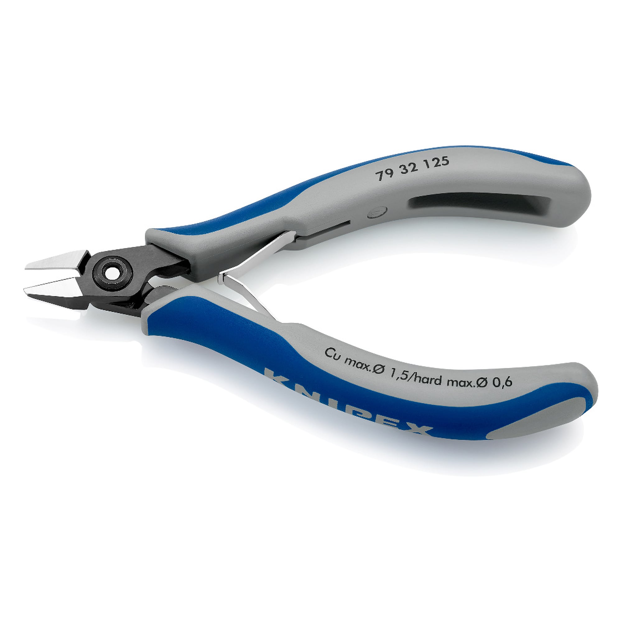 Pince coupante de côté de précision, tête pointue, petit biseau, 64 HRC, 125 mm