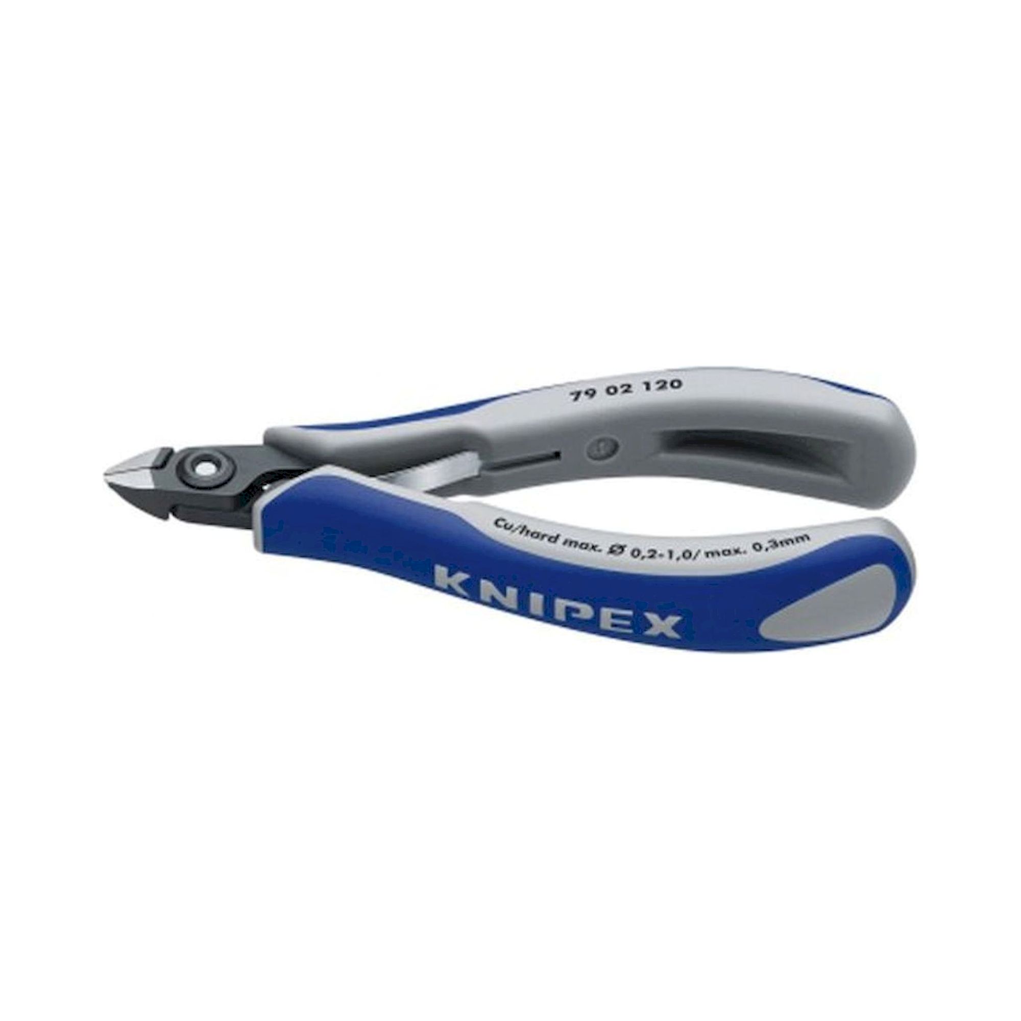 Knipex 79 02 120. Precision electronics side cutter, mini head, 120 mm
