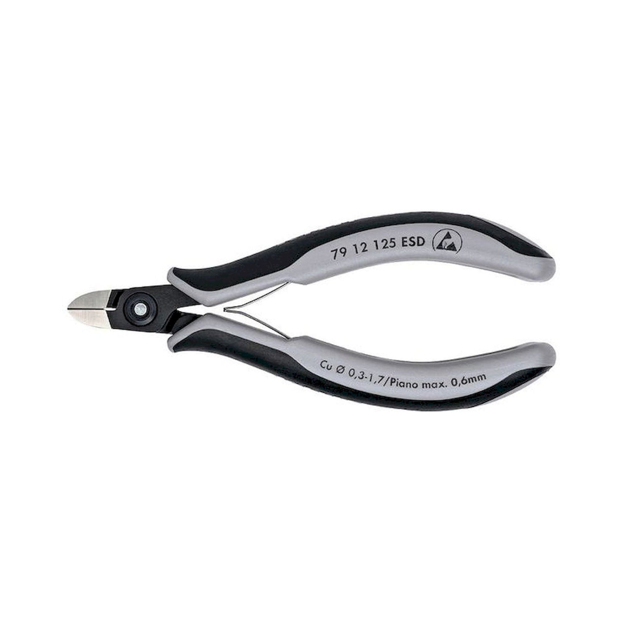 Knipex 79 12 125 ESD. ESD Präzisions-Elektronik-Seitenschneider, 125 mm