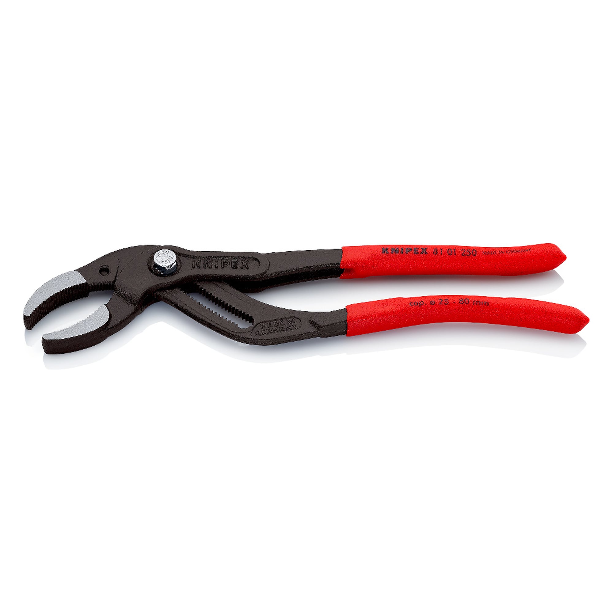 Pince pour siphons et connecteurs SpeedGrip à mâchoires dentelées, Ø 25 - 80 mm, 250 mm