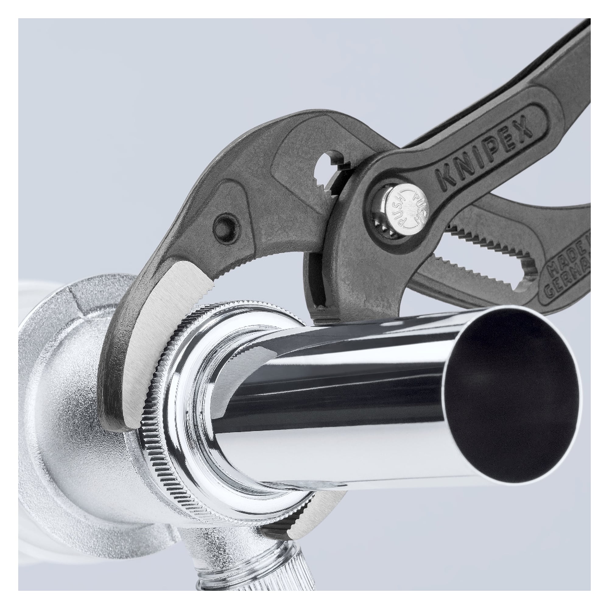 Pince pour siphons et connecteurs SpeedGrip à mâchoires dentelées, Ø 25 - 80 mm, 250 mm