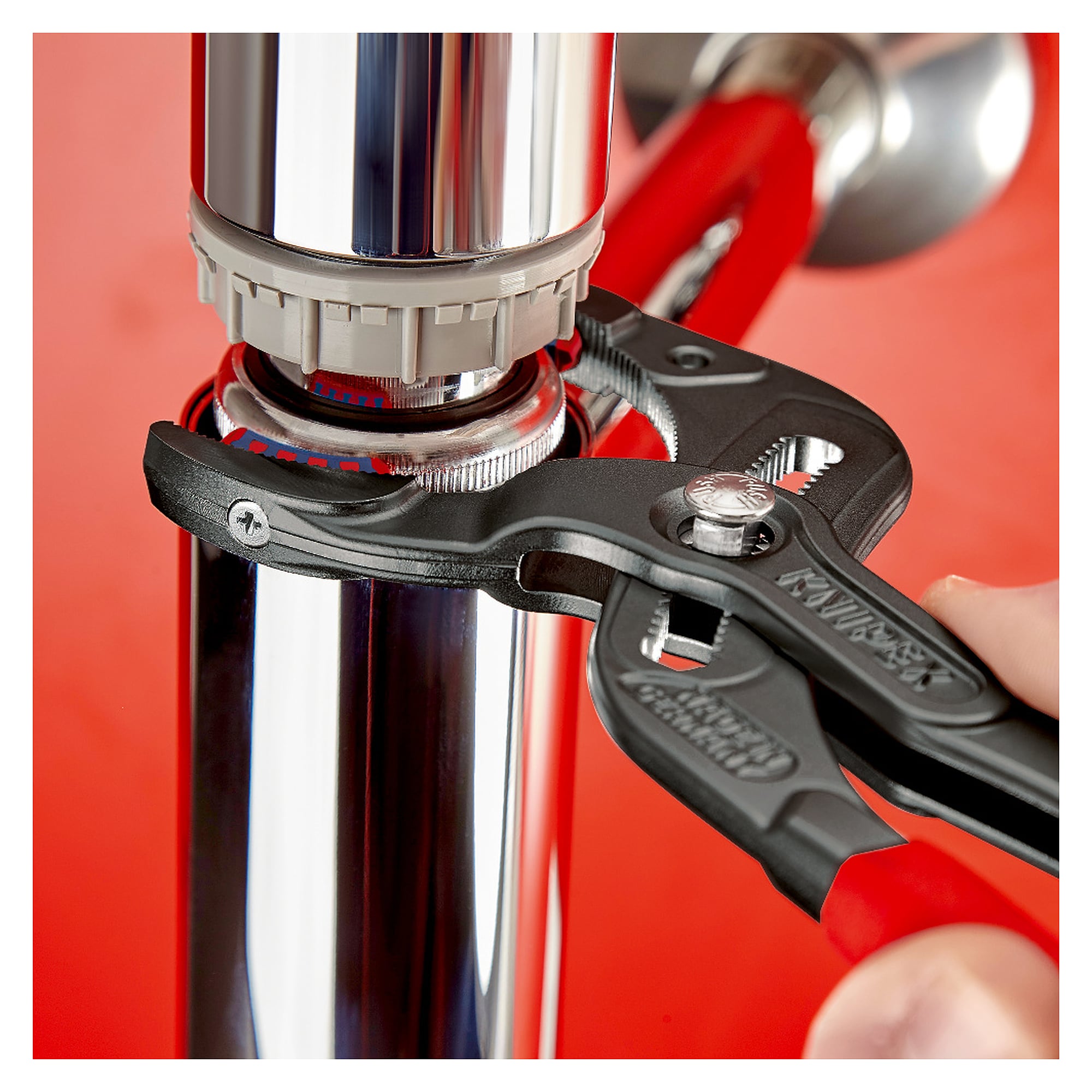 Siphon and connector pliers SpeedGrip with plastic jaws, 10 to 75 mm dia., 250 mm