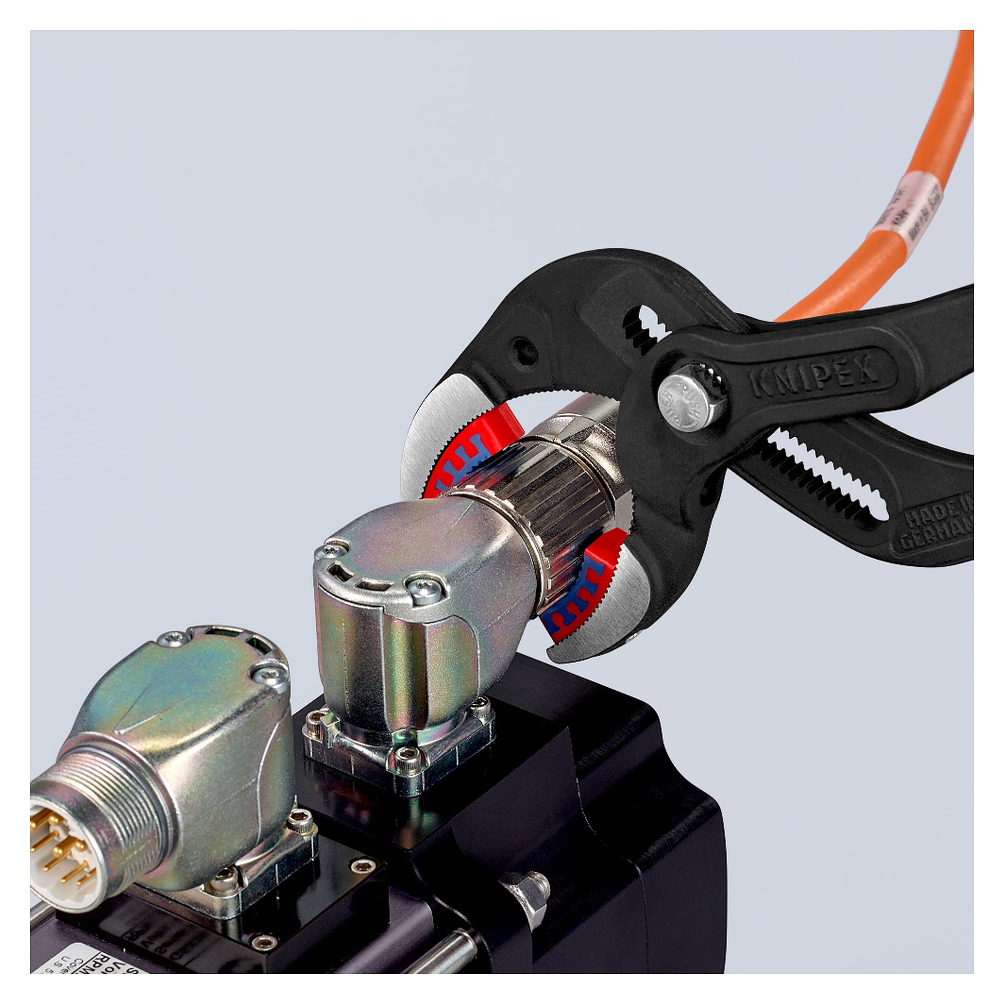 Siphon and connector pliers SpeedGrip with plastic jaws, 10 to 75 mm dia., 250 mm