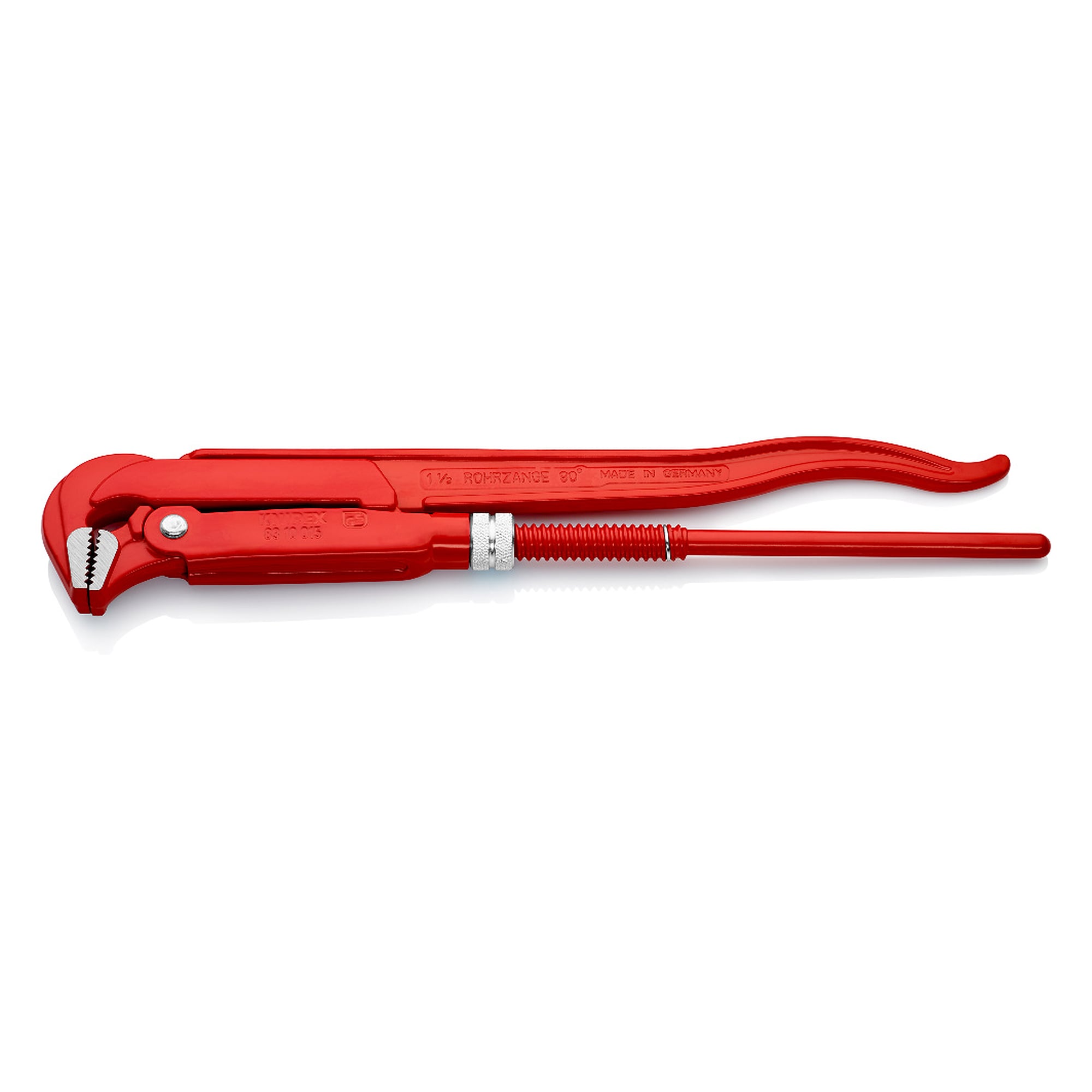 Rohrzange 90° schwedische Form, Spannweite 60 mm, Rohre bis Ø 60 mm, 420 mm
