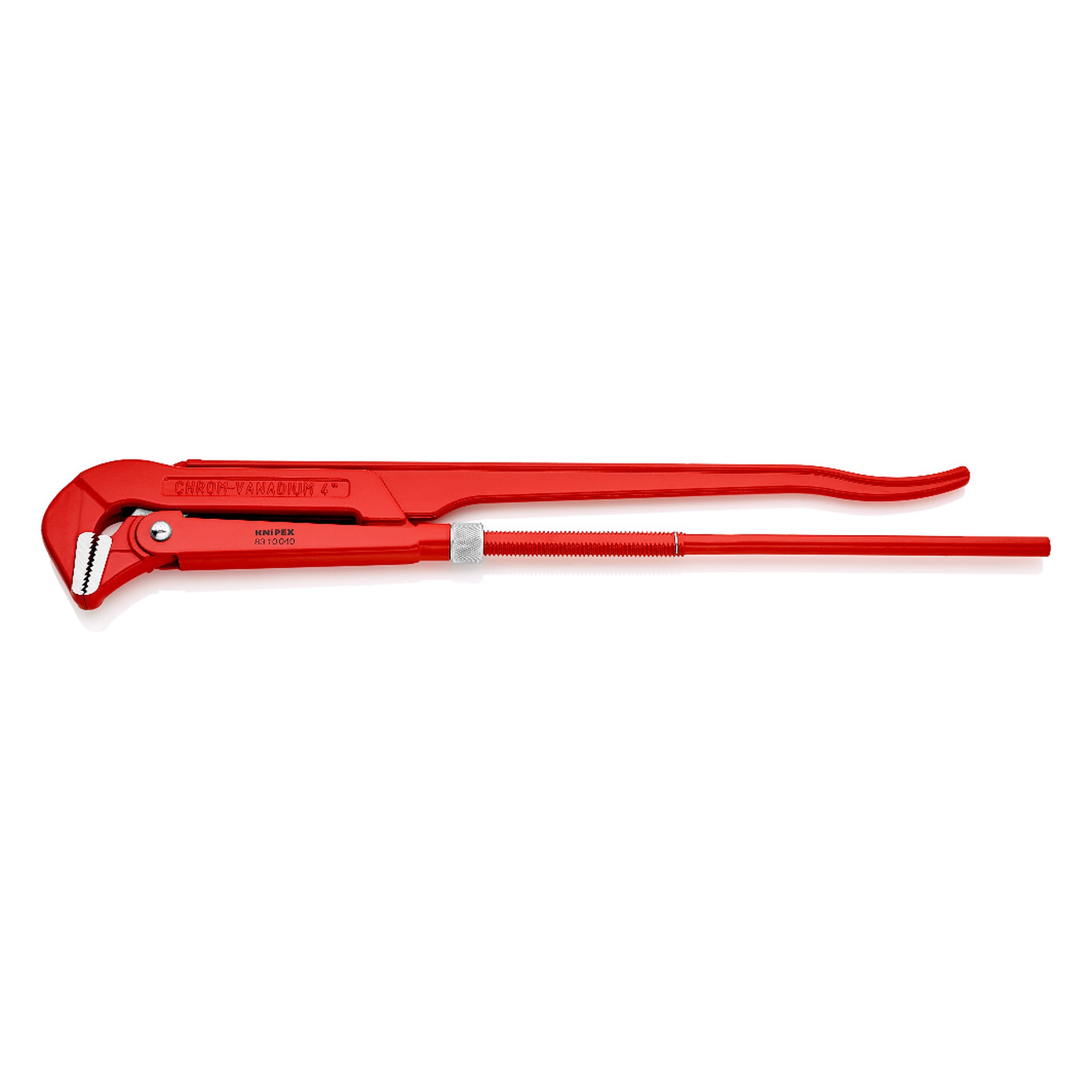 Rohrzange 90°, schwedische Form, Spannweite 130 mm, Länge 750 mm
