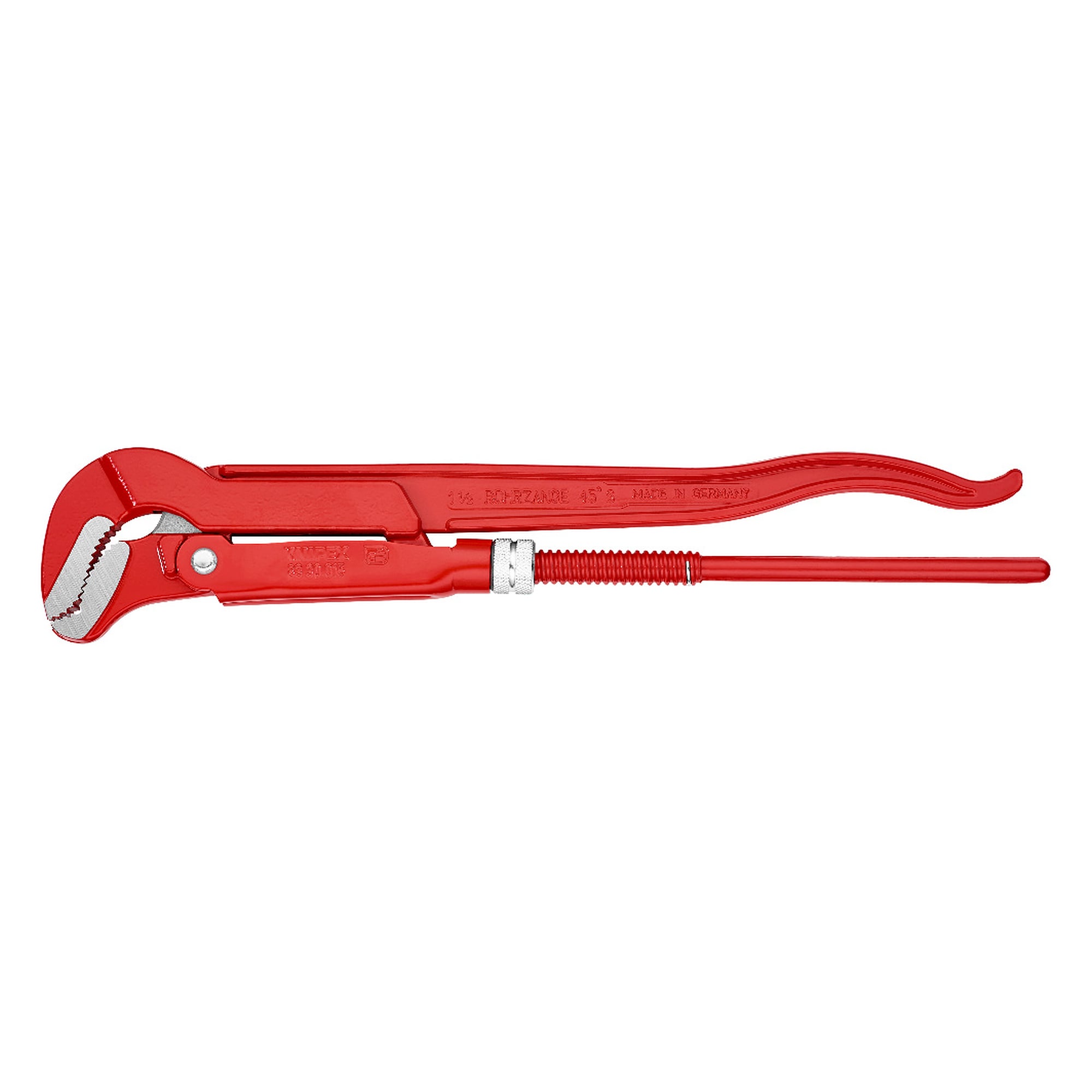 Pipe wrench S-type, slim jaw, 60 mm capacity, 420 mm long