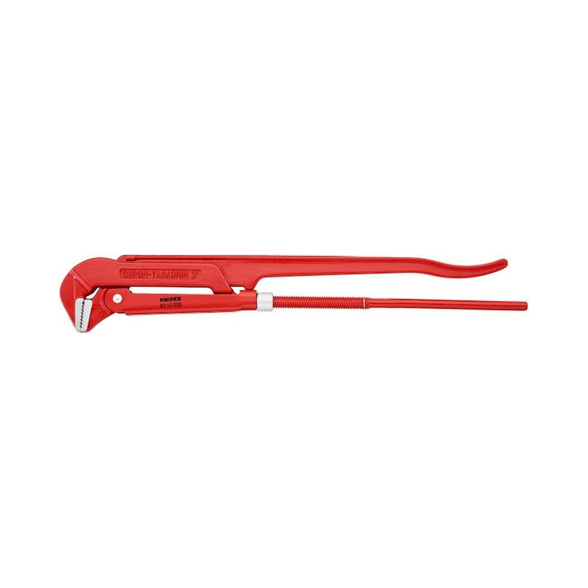 Knipex 83 10 030. Rohrzange 90°, rot pulverbeschichtet, 650 mm