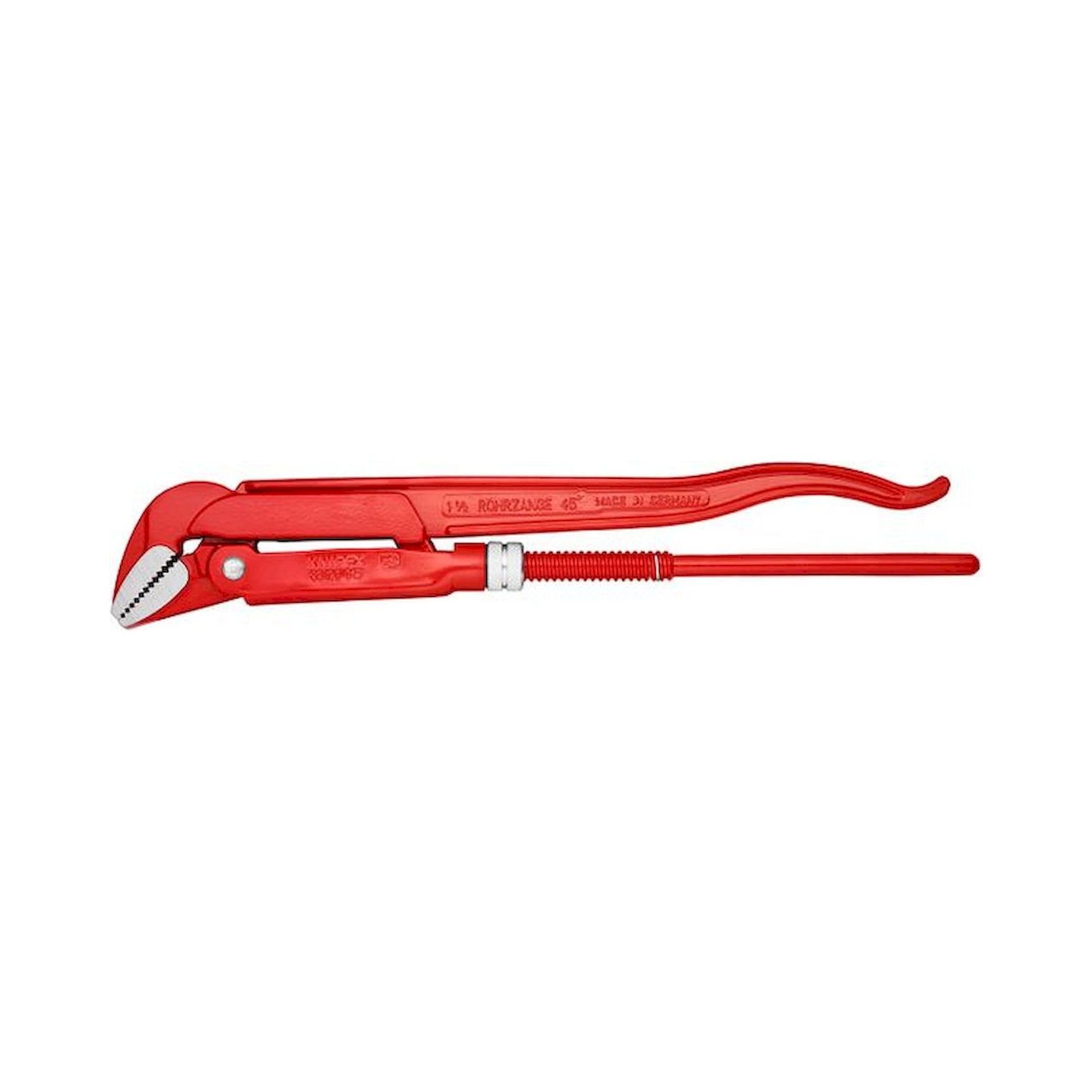 Knipex 83 20 015. Rohrzange 45°, rot pulverbeschichtet, 430 mm