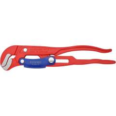 Knipex 83 60 010. Pipe wrench S-Maul with quick adjustment, red powder-coated, 330 mm