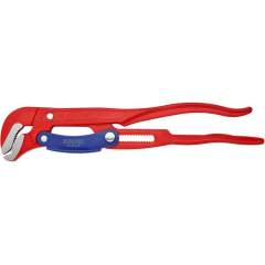 Knipex 83 60 015. Pipe wrench S-Maul with quick adjustment, red powder-coated, 420 mm