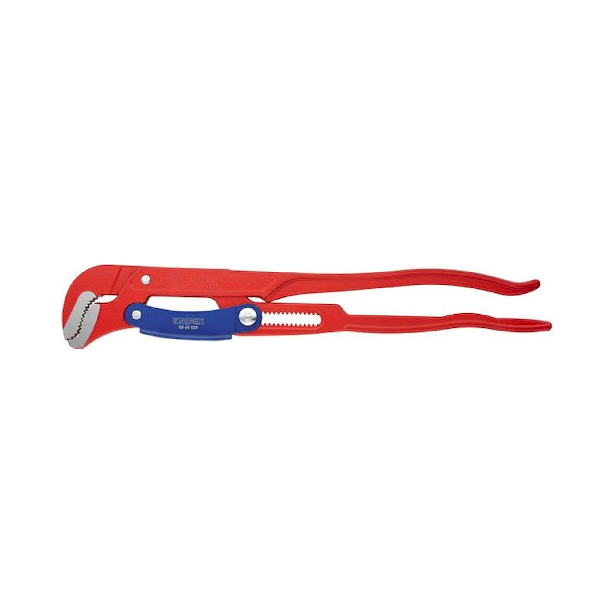 Knipex 83 60 020. Rohrzange S-Maul mit Schnelleinstellung, rot pulverbeschichtet, 560 mm