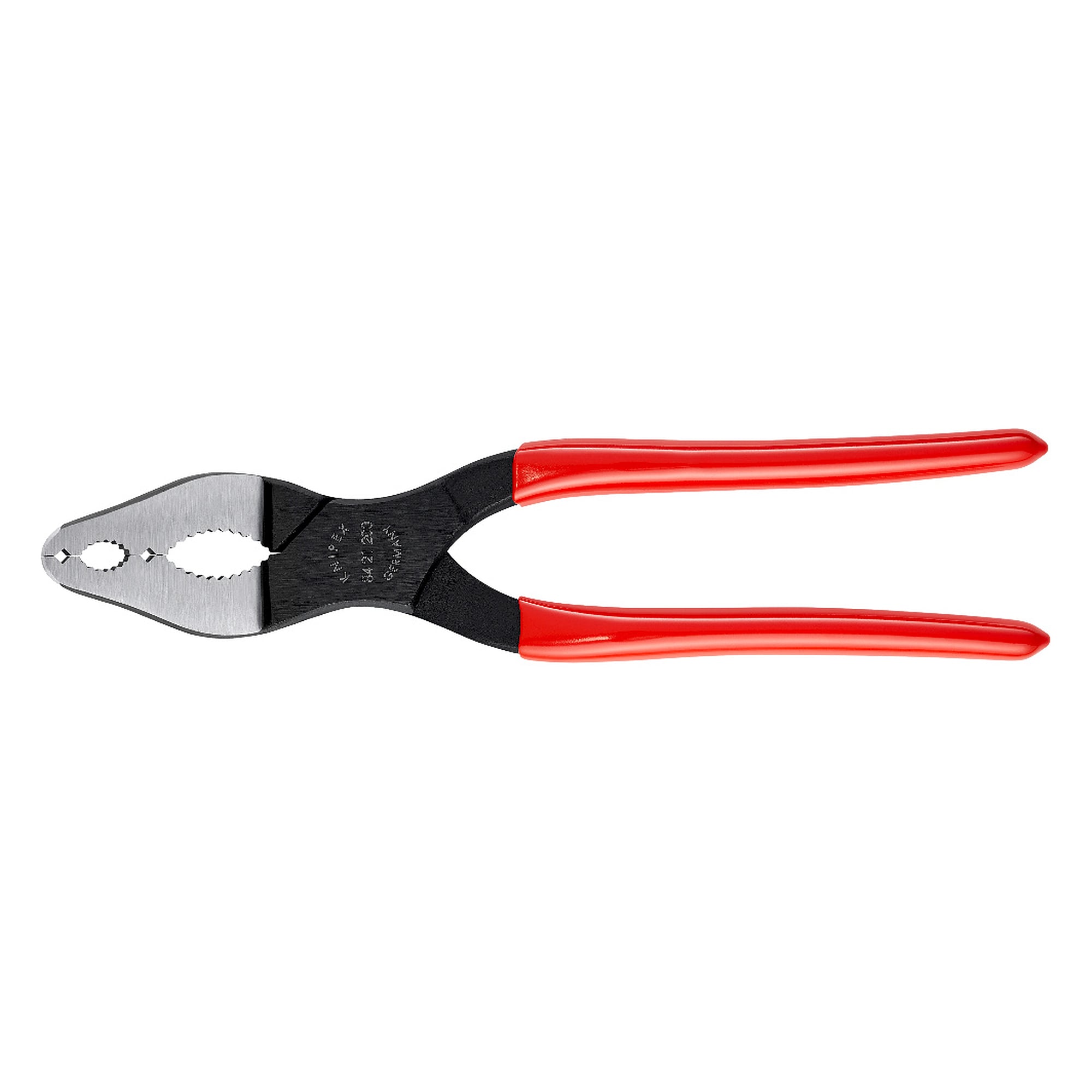 Cycle pliers for very narrow screw connections, 20° angled head, 200 mm