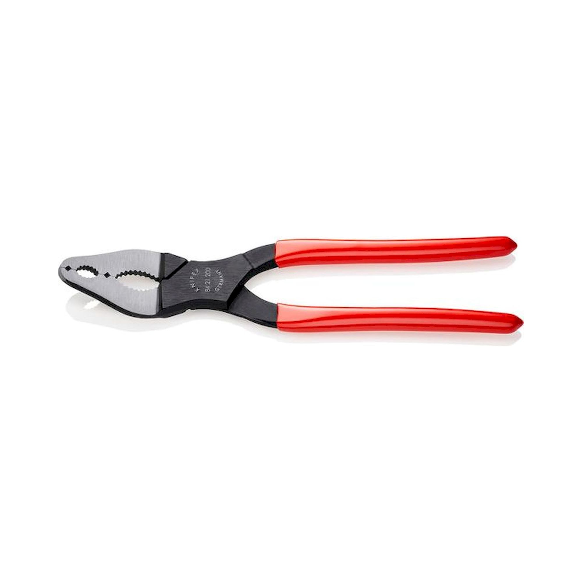 Knipex 84 21 200. Vehicle cone pliers, black atramentized, head angled 20 °, 200 mm