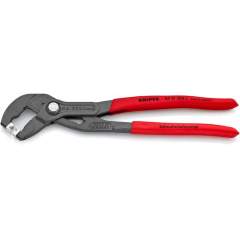 Knipex 85 51 250 C. Pants clamp pliers for click clamps, gray atramentized, 250 mm