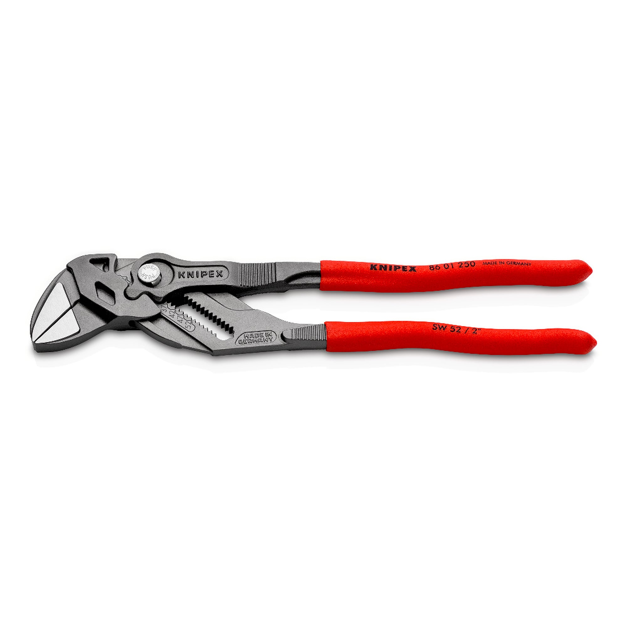 Pince-clé à mâchoires lisses pour largeurs de clé jusqu'à 52 mm, 250 mm