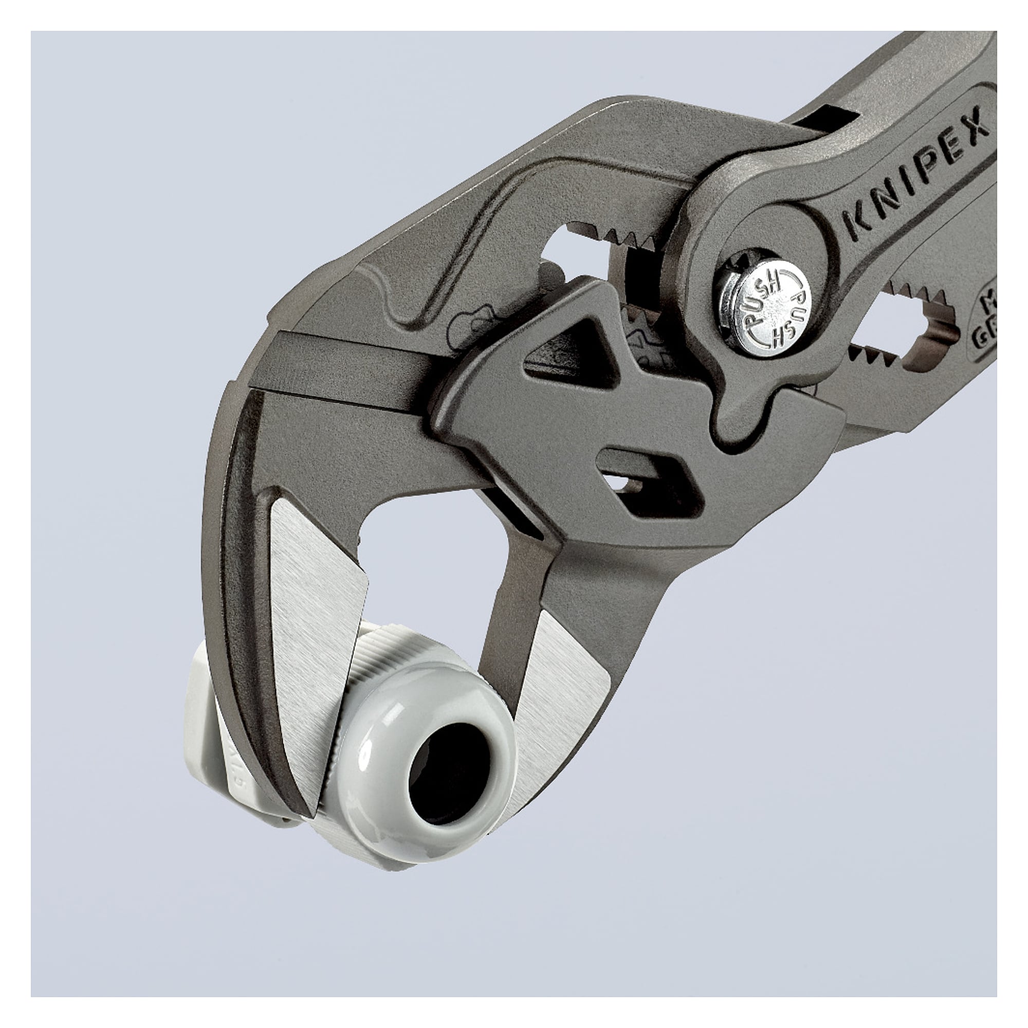 Pince-clé à mâchoires lisses pour largeurs de clé jusqu'à 52 mm, 250 mm