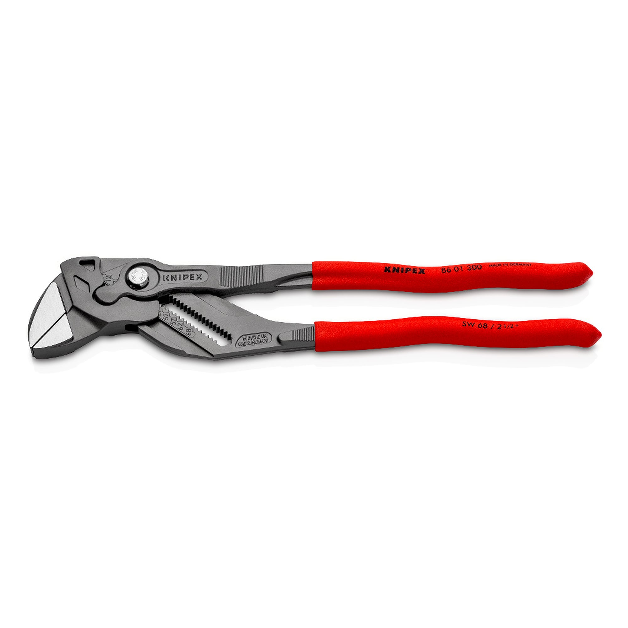 Pliers wrench with smooth jaws for widths across flats up to 68 mm, 300 mm