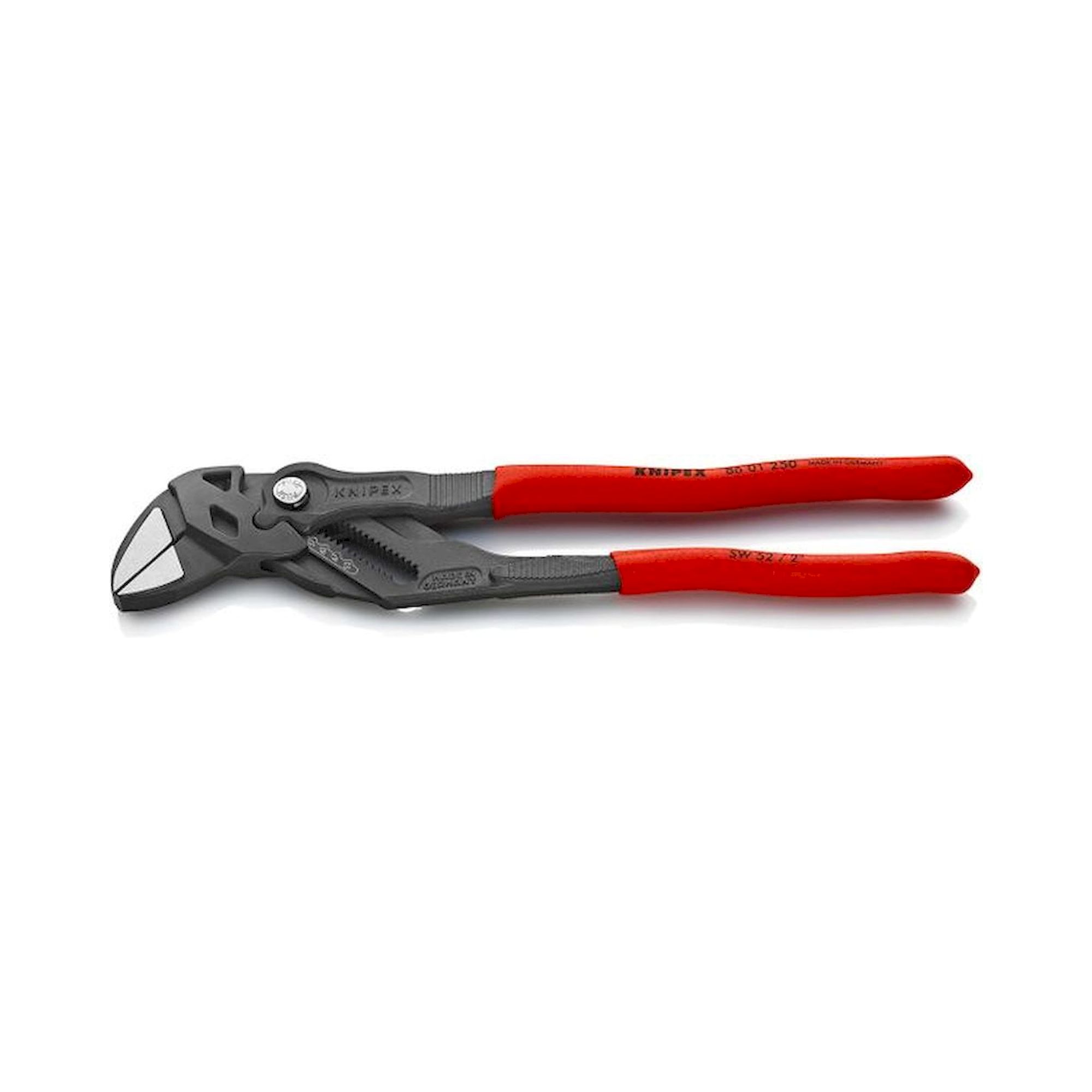 Knipex 86 01 250. Pliers wrench, pliers and wrench in one tool, black atramentized, 250 mm