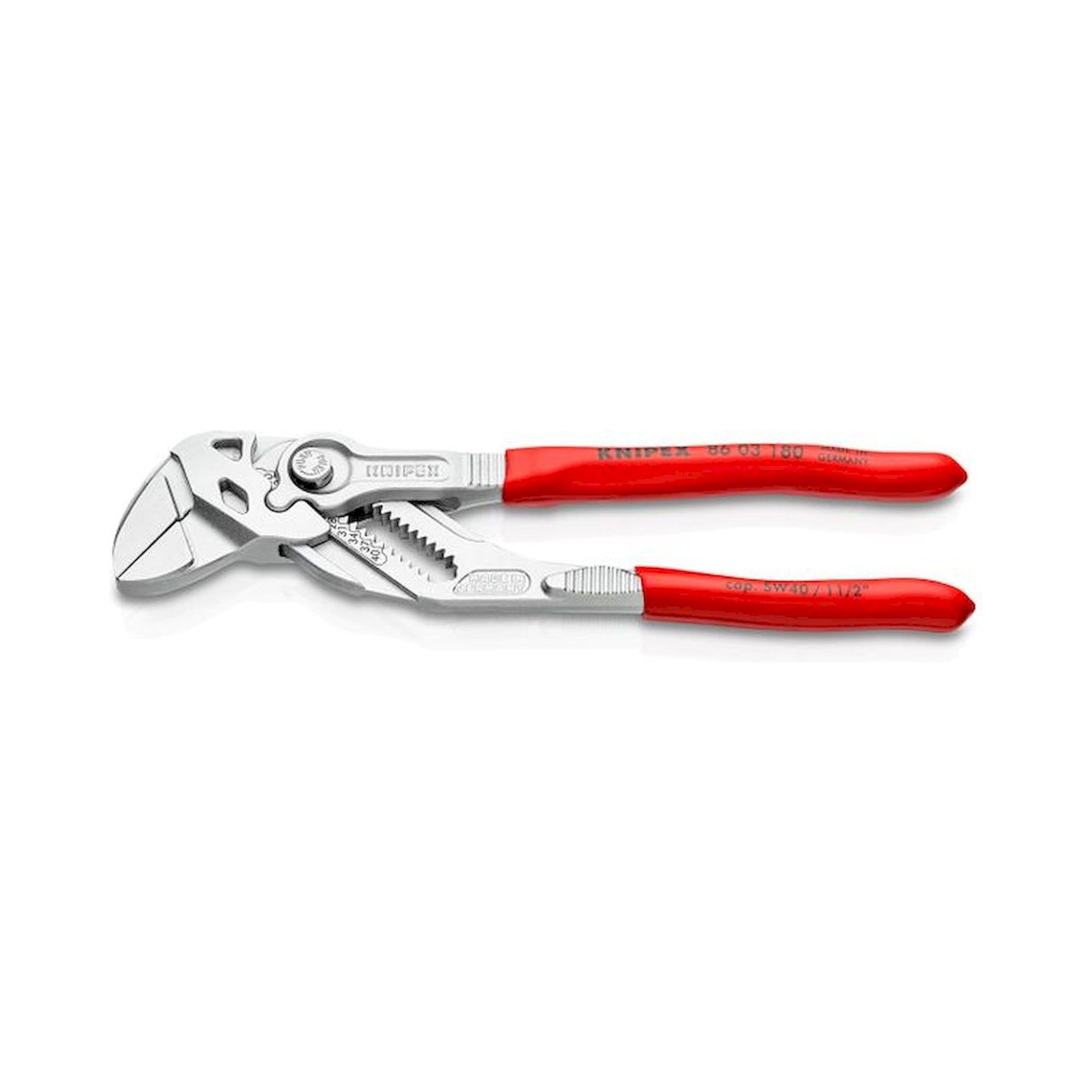 Knipex 86 03 180. Pince-clé pince et clé plate à la fois, chromé,