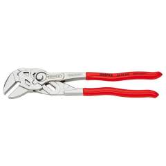 Knipex 86 03 250. Zangenschlüssel, Zange und Schraubenschlüssel in einem Werkzeug, verchromt, 250 mm