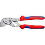 Knipex 86 05 150 S02. Pliers wrench with roughened jaws, chrome-plated, 150 mm