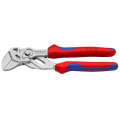 Knipex 86 05 180. Pliers wrench, pliers and wrench in one tool, chrome-plated, 180 mm