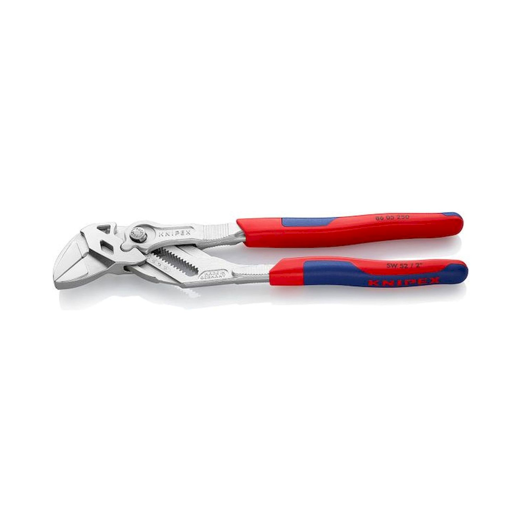 Knipex 86 05 250. Pliers wrench, pliers and wrench in one tool, chrome plated, 250 mm