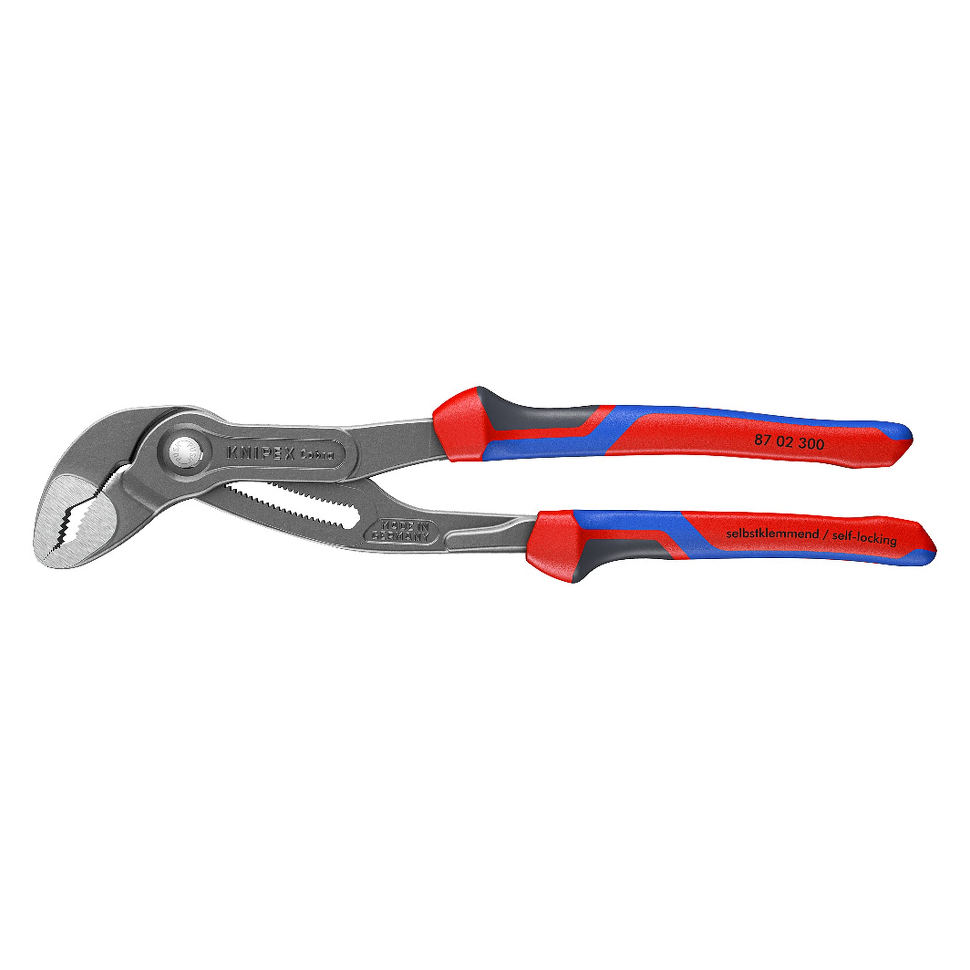 Cobra high-tech water pump pliers grey atramentized, wrench size 60 mm, 300 mm