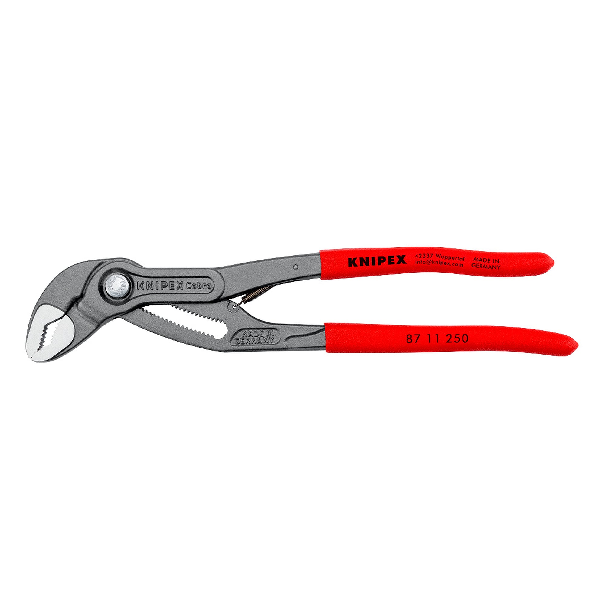 Pince multiprise Cobra matic, réglage automatique par bouton, tubes jusqu'à Ø 50 mm, 250 mm