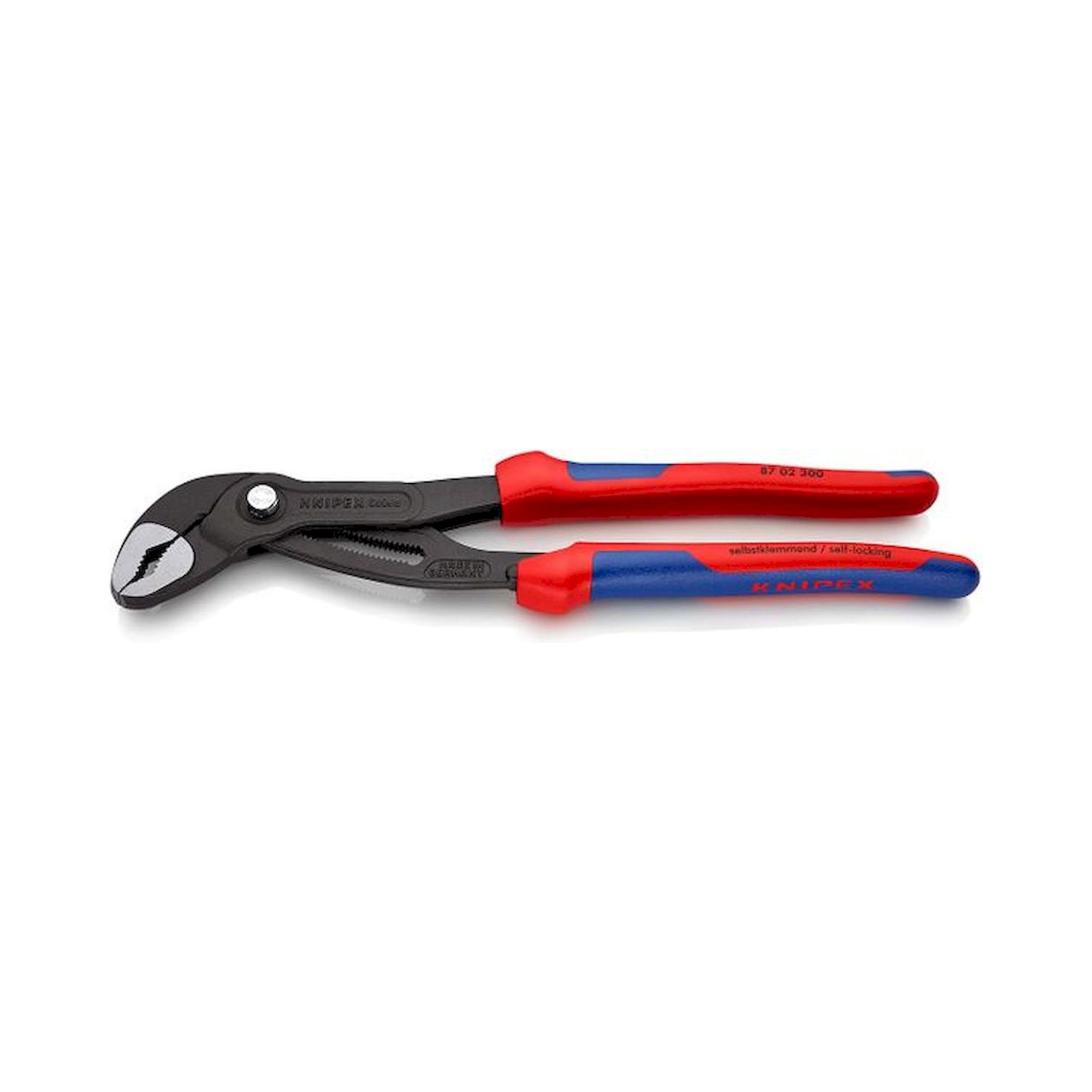 Knipex 87 02 300. Cobra high-tech water pump pliers, gray atramentized, wrench size 60 mm, 300 mm