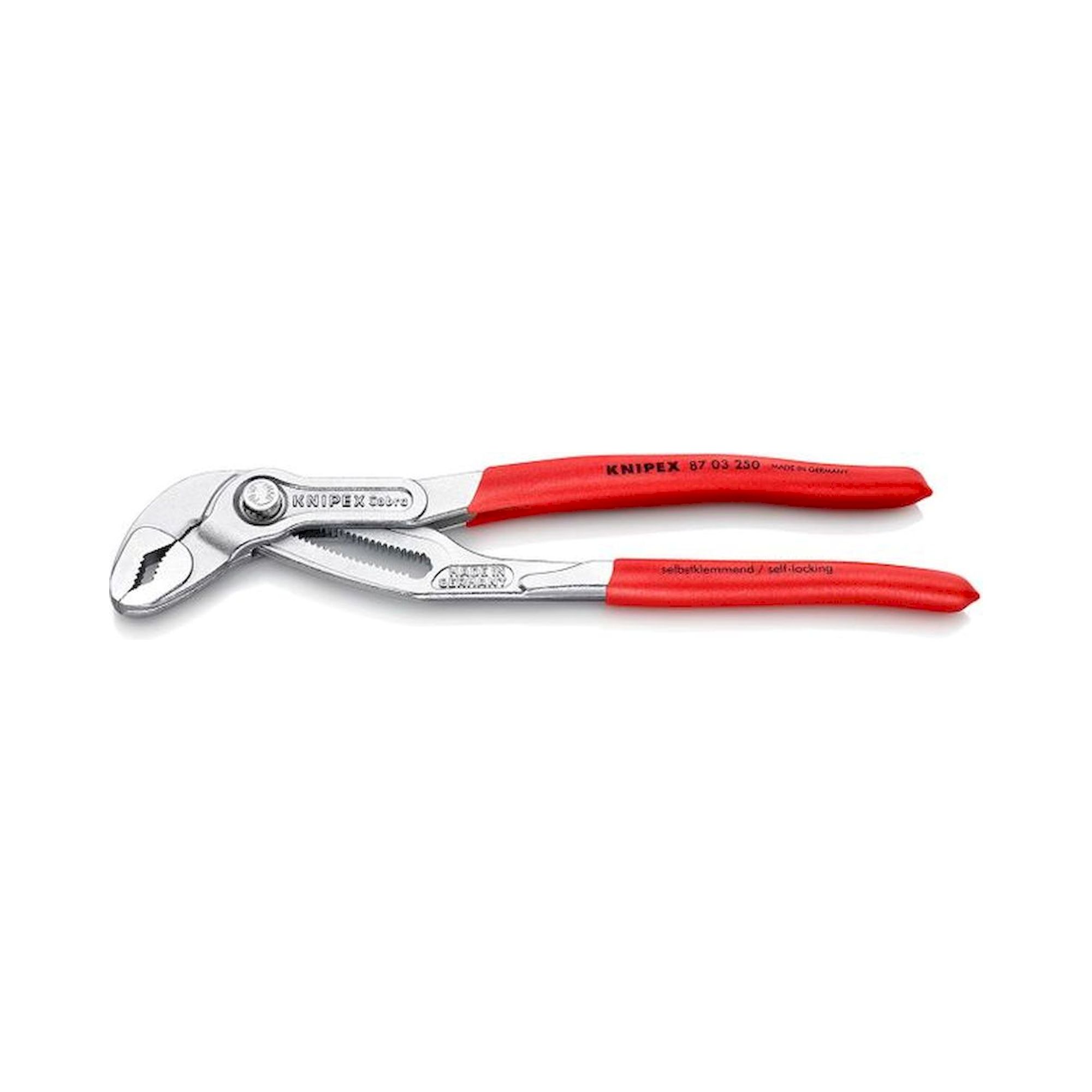 Knipex 87 03 250. Pince multiprise hightech Cobra® chromée, largeur 27 mm