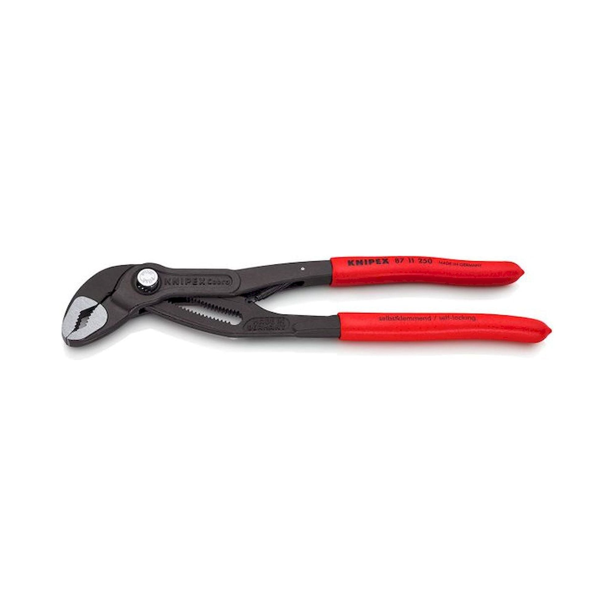 Knipex 87 11 250. Cobra...matic Wasserpumpenzange, grau atramentiert, 250 mm