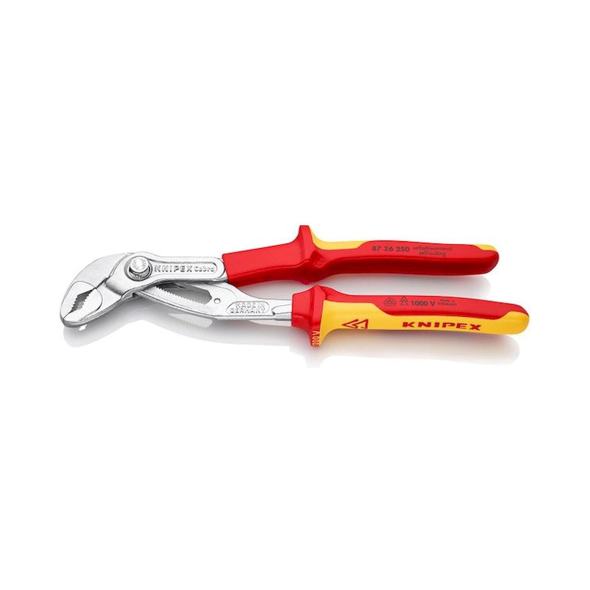 Knipex 87 26 250. Pince multiprise hightech Cobra® VDE, isolée, chromée