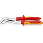 Knipex 87 26 250 T. Cobra VDE high-tech water pump pliers, insulated, chrome-plated, insulated, fixing eye, 250 mm