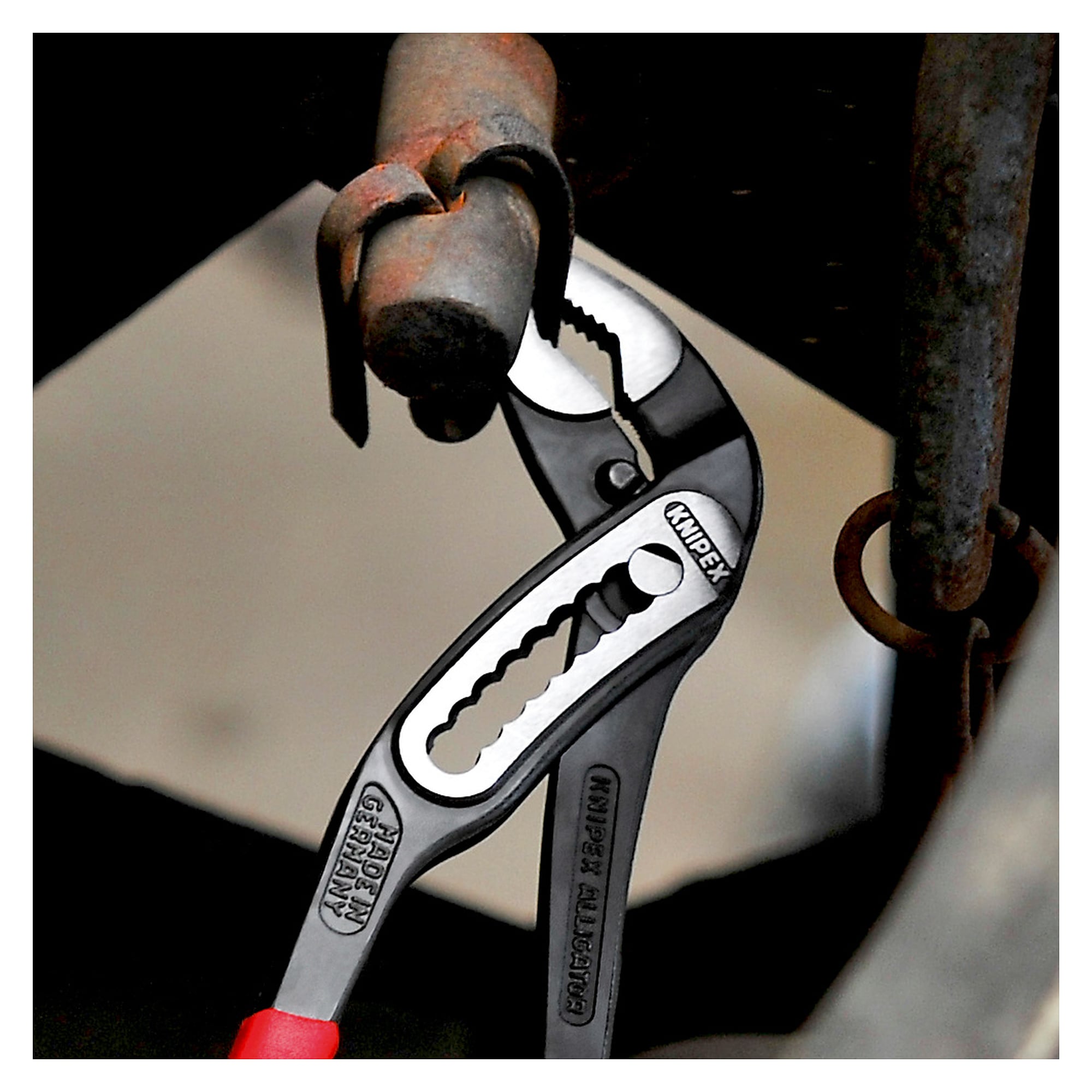 Alligator water pump pliers chrome-plated, only 12 mm thick, 180 mm