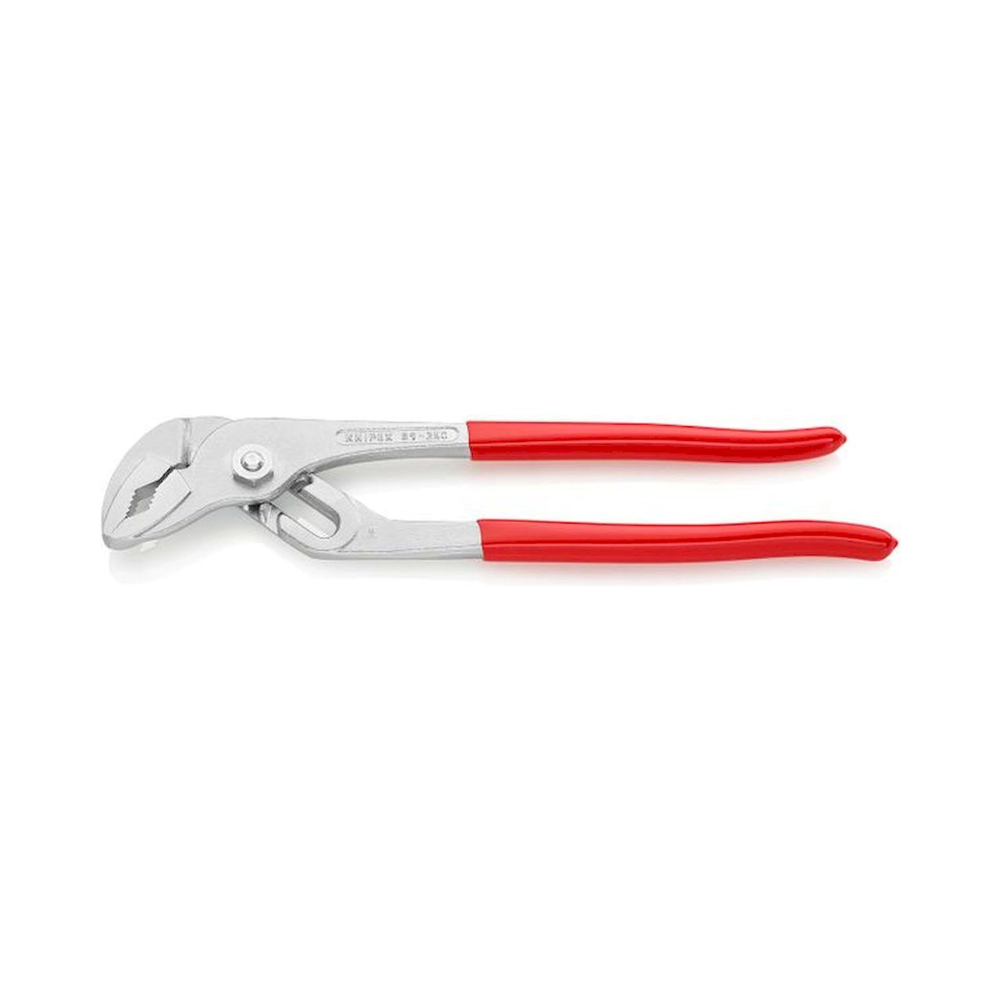 Knipex 89 03 250. Water pump pliers with grooved joint, chrome-plated, plastic-coated, 250 mm