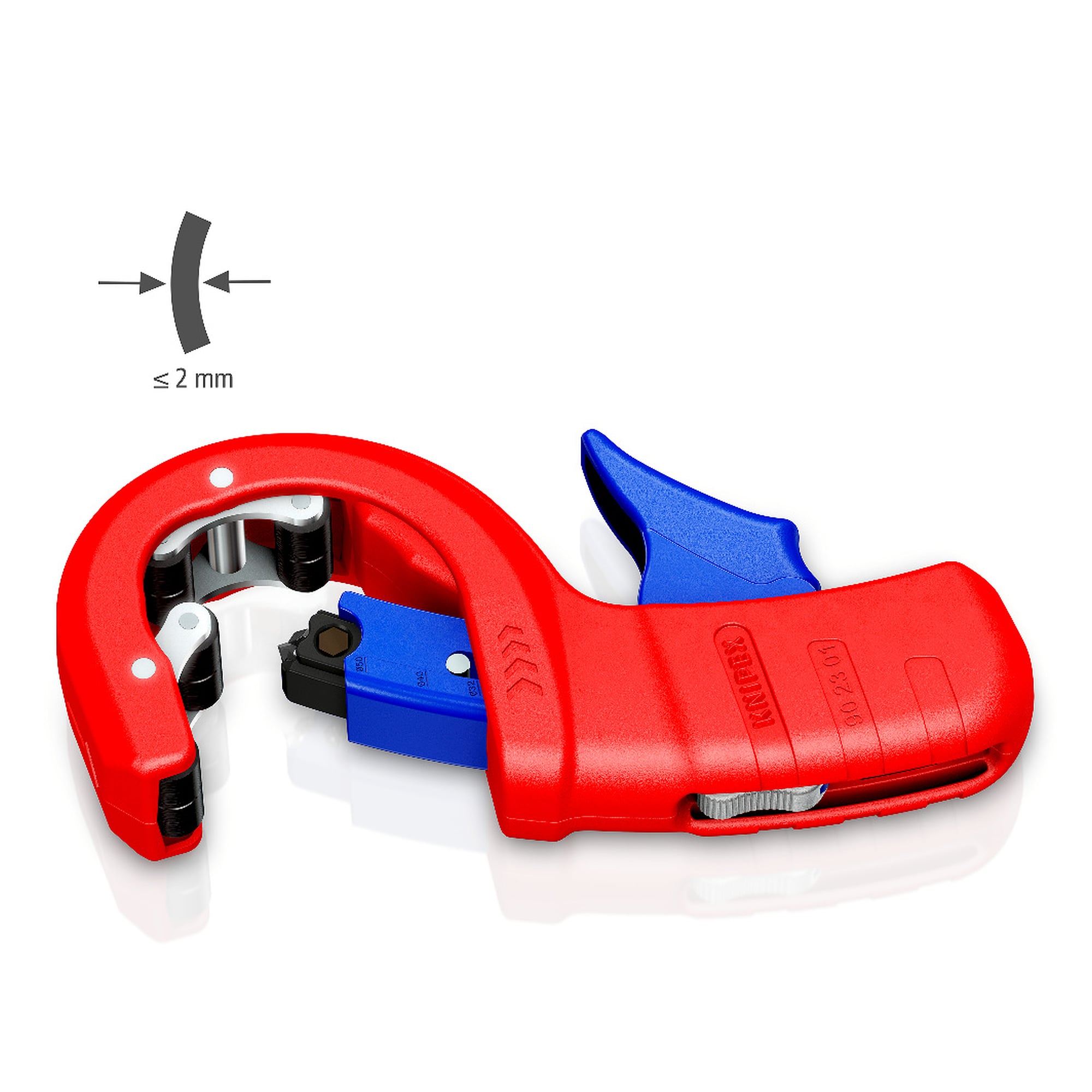 DP50 pipe cutter for plastic drain pipes Ø 32, 40 and 50 mm, 202 mm