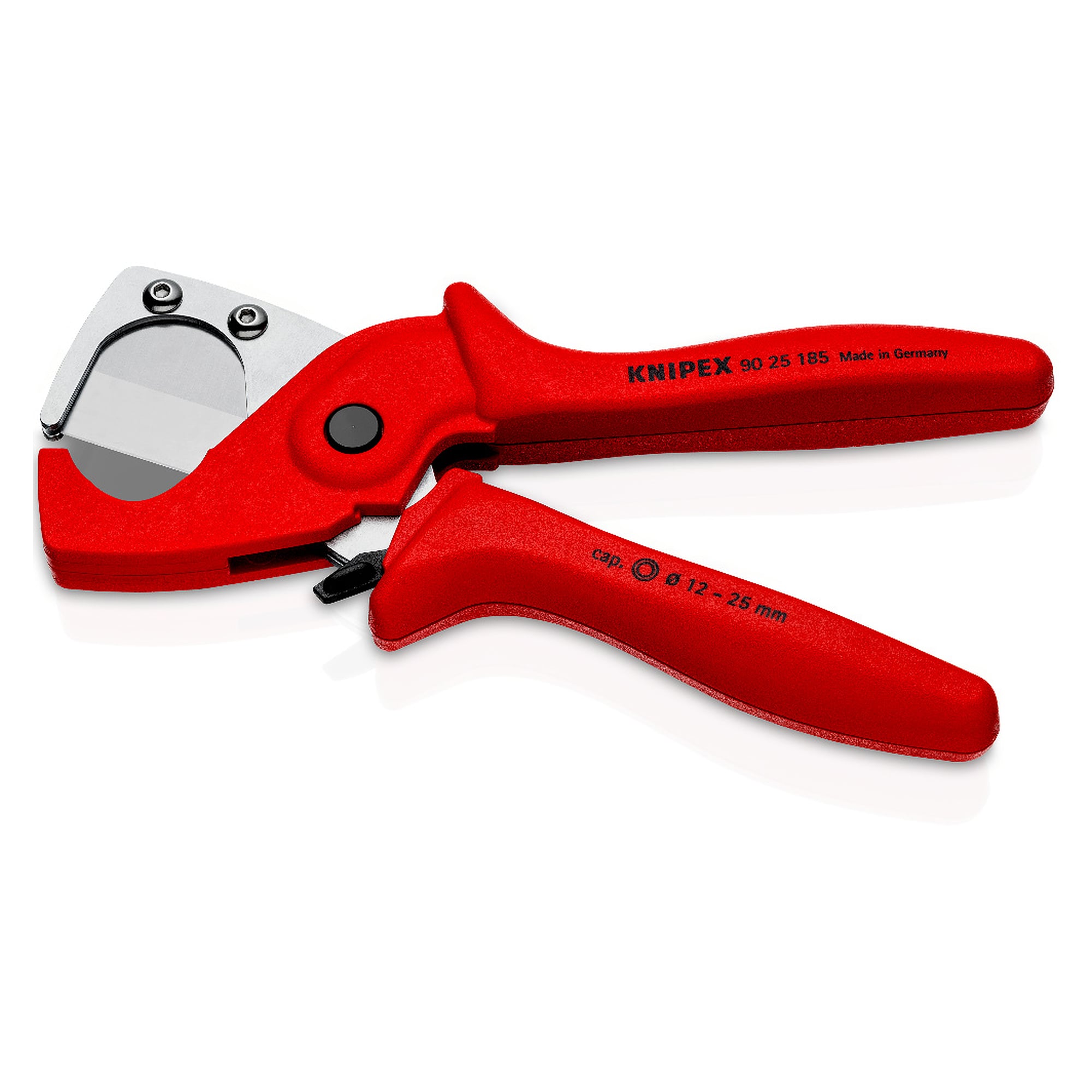 Pipe cutter for plastic composite pipes 12 to 25 mm dia., glass fibre reinforced handles, 185 mm