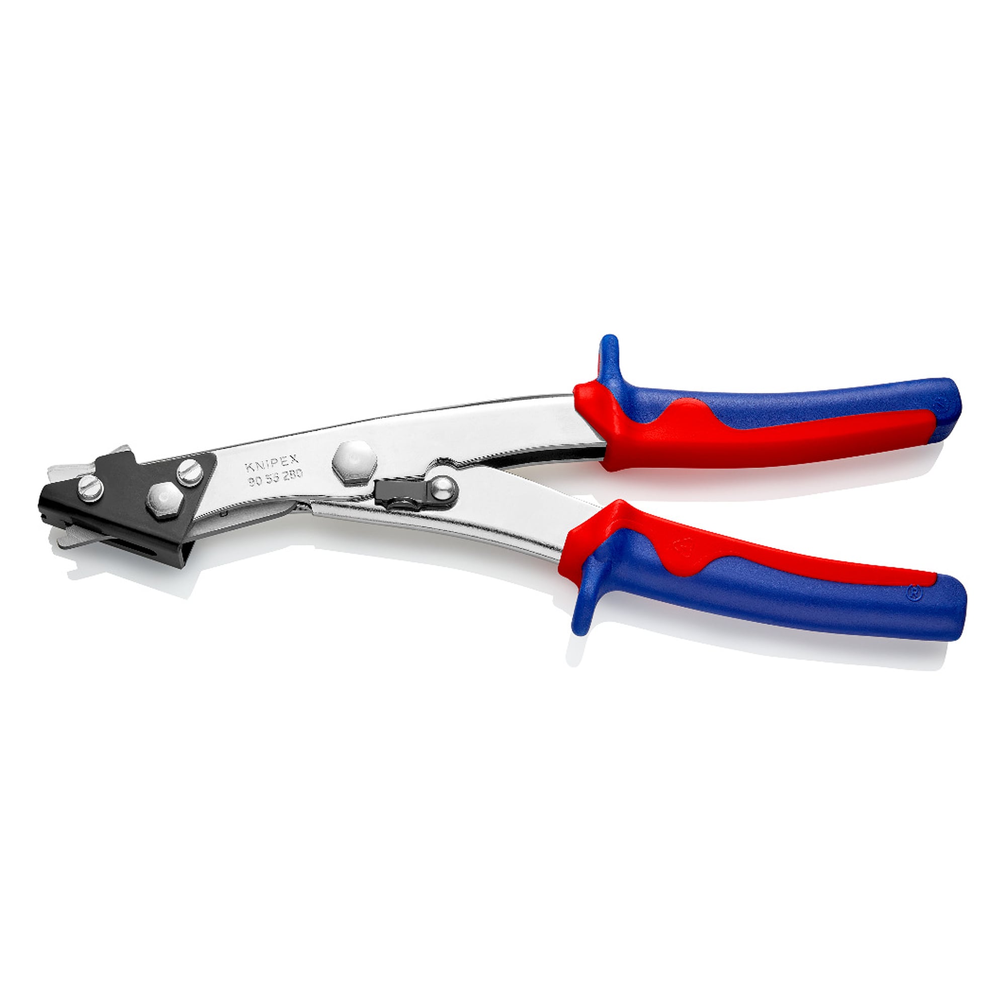 Sheet metal nibbler for metal up to 1.2 mm and plastic up to 2.0 mm, cutting width 2.7 mm, 280 mm
