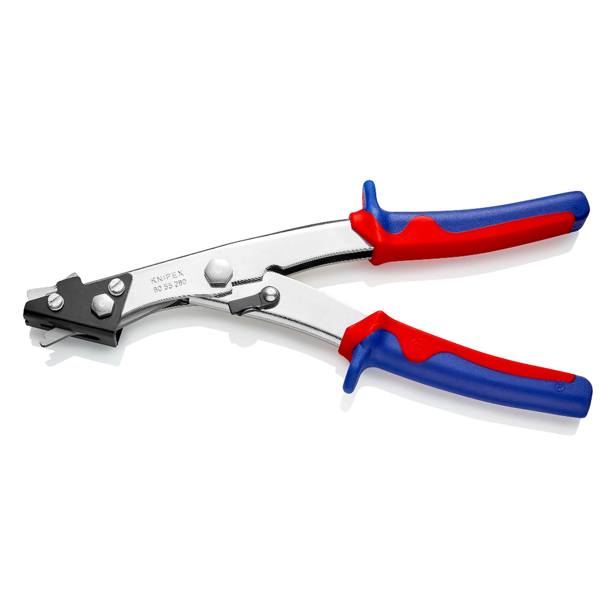 Sheet metal nibbler for metal up to 1.2 mm and plastic up to 2.0 mm, cutting width 2.7 mm, 280 mm