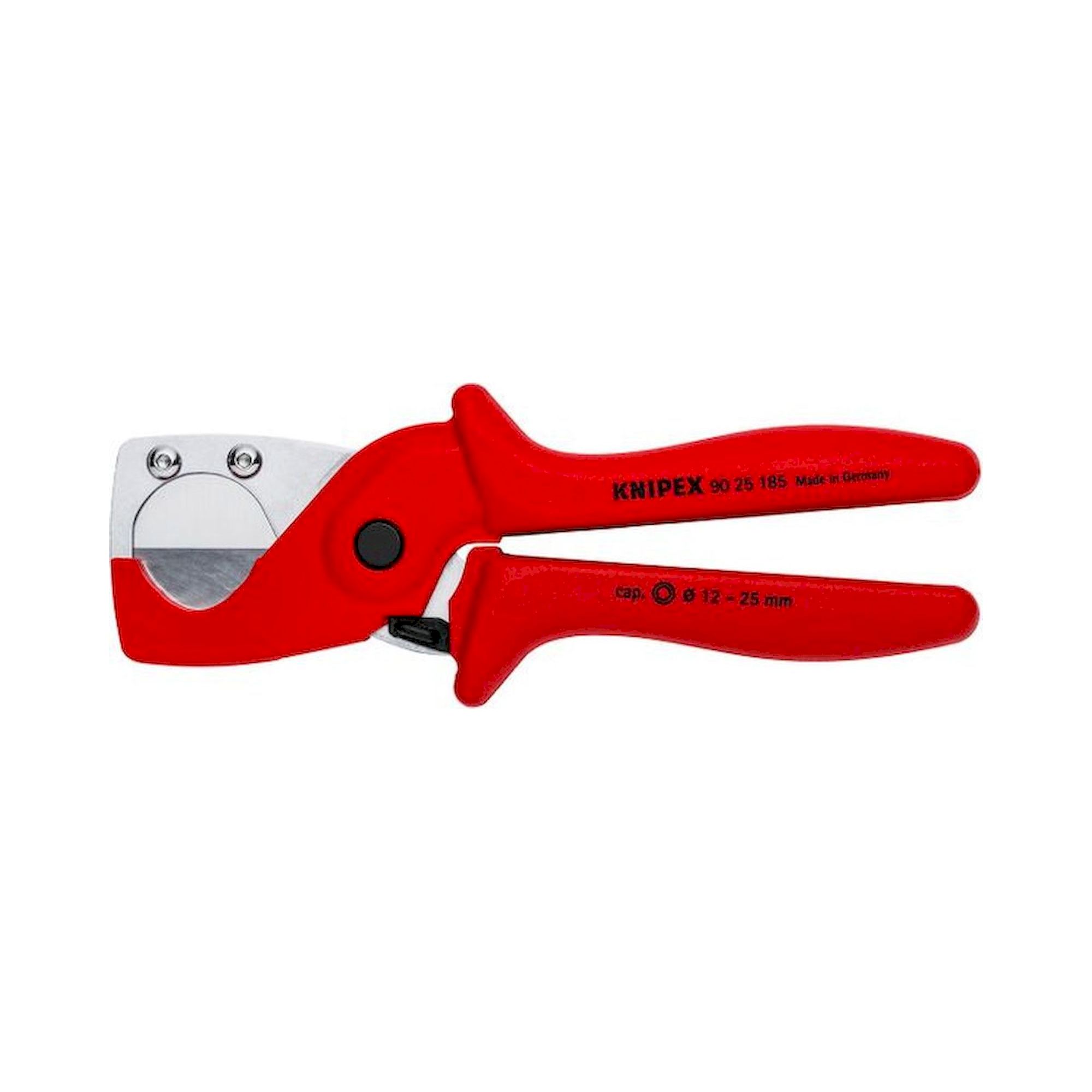 Knipex 90 25 185. Pipe cutter for plastic composite pipes, made of tough, Glasss-fibre reinforced plastic, 185 mm