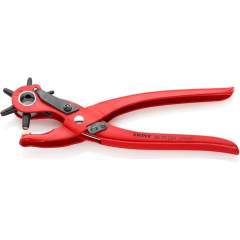 Knipex 90 70 220. Revolving punch pliers, red powder-coated, 220 mm