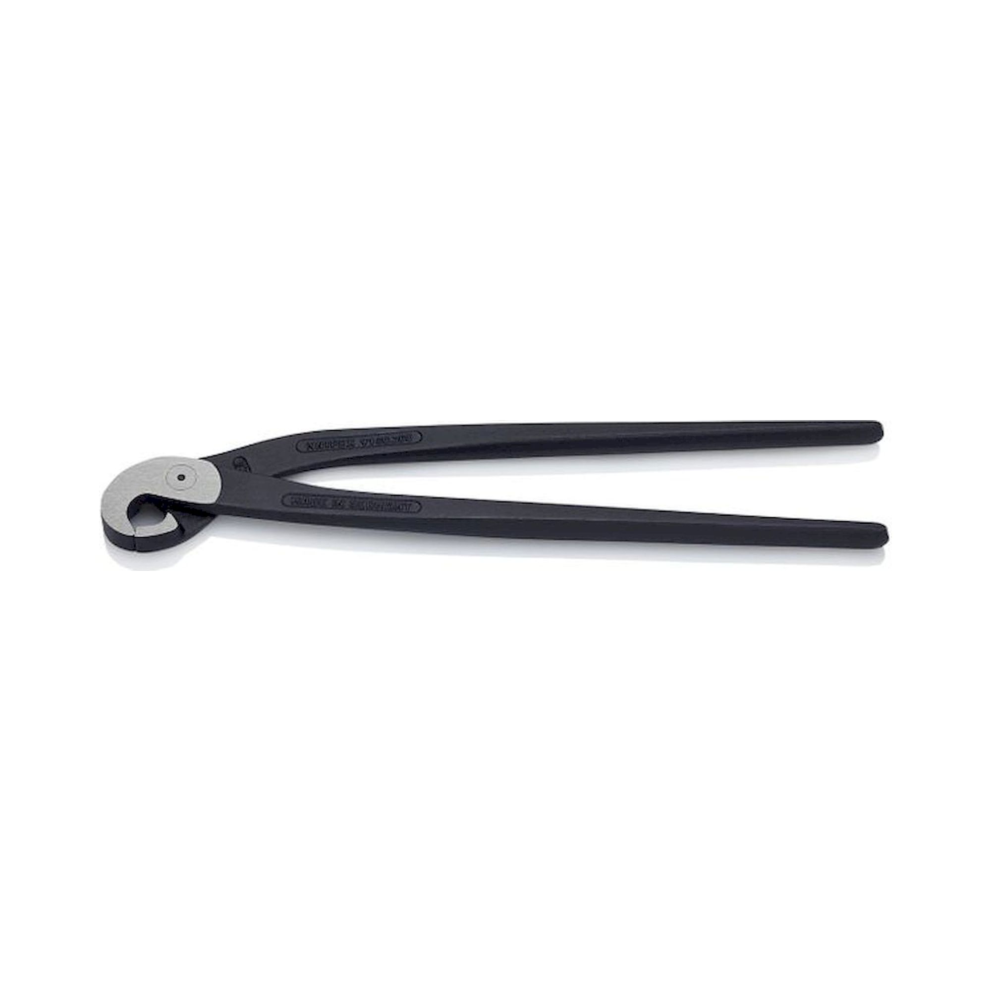 Knipex 91 00 200. Fliesenlochzange (Papageienschnabelzange), schwarz atramentiert, 200 mm
