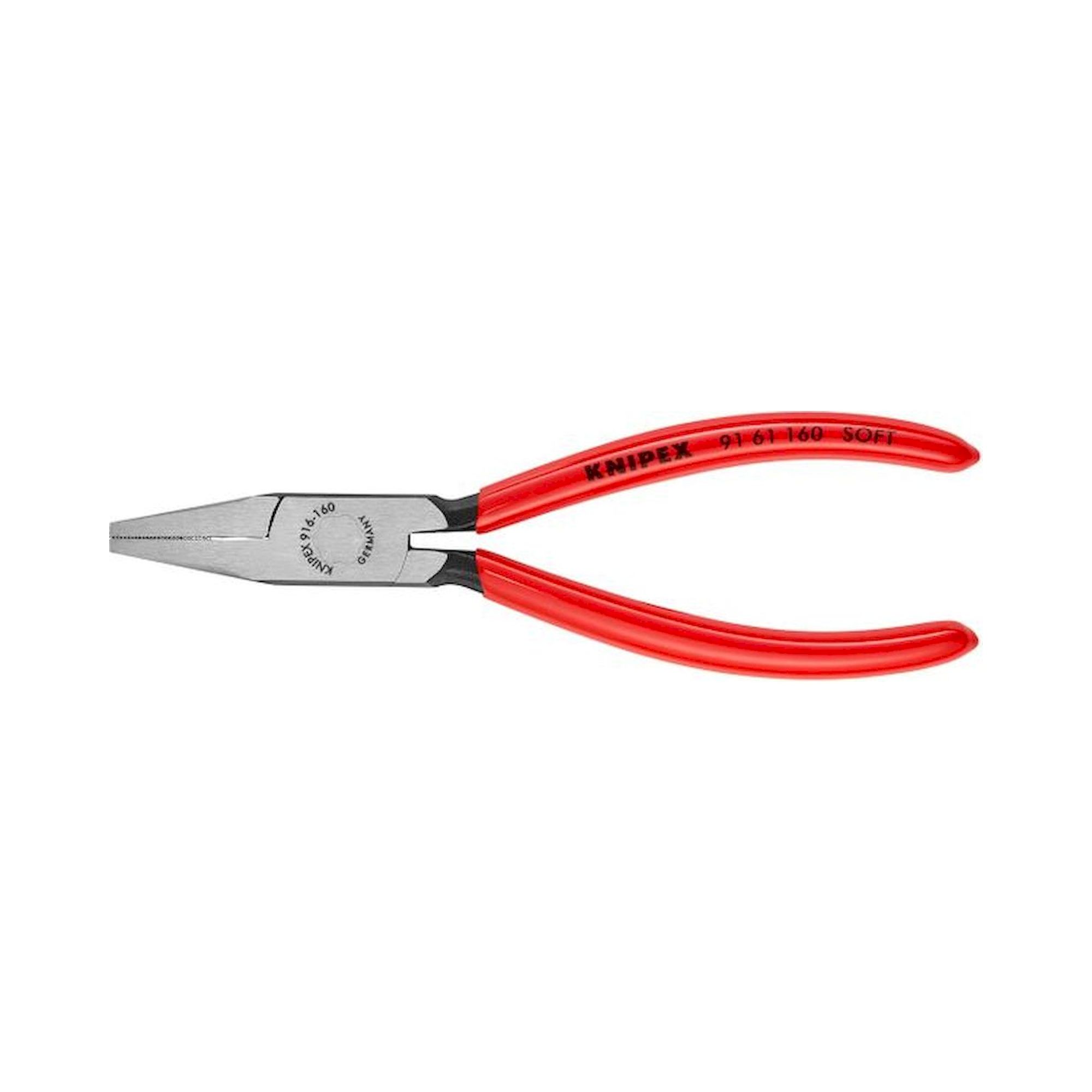 Knipex 91 61 160. Flat nose pliers, black atramentized, 160 mm