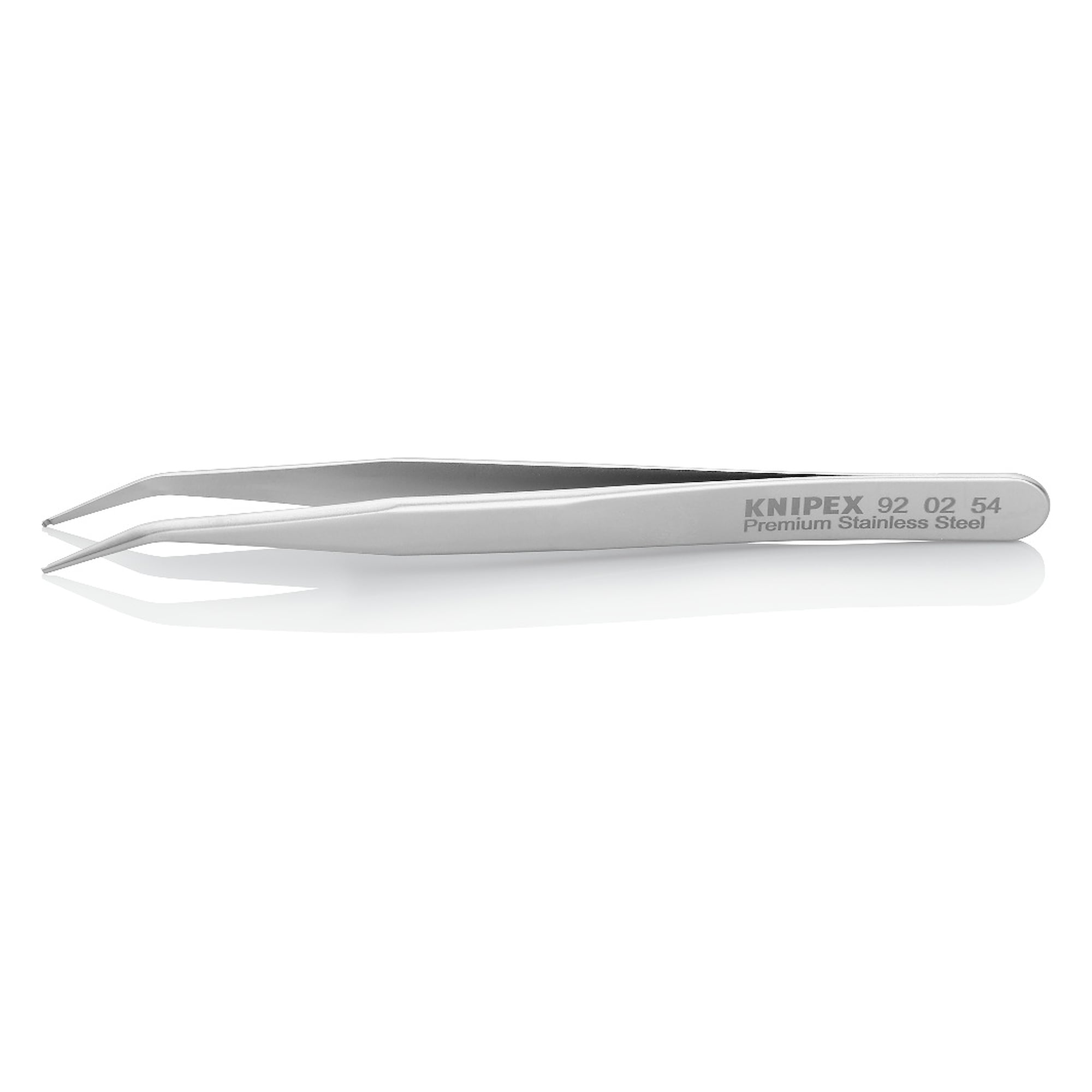 Brucelles de précision CMS acier inoxydable Premium, coudées à 30°, pointe 0,6 mm, 115 mm