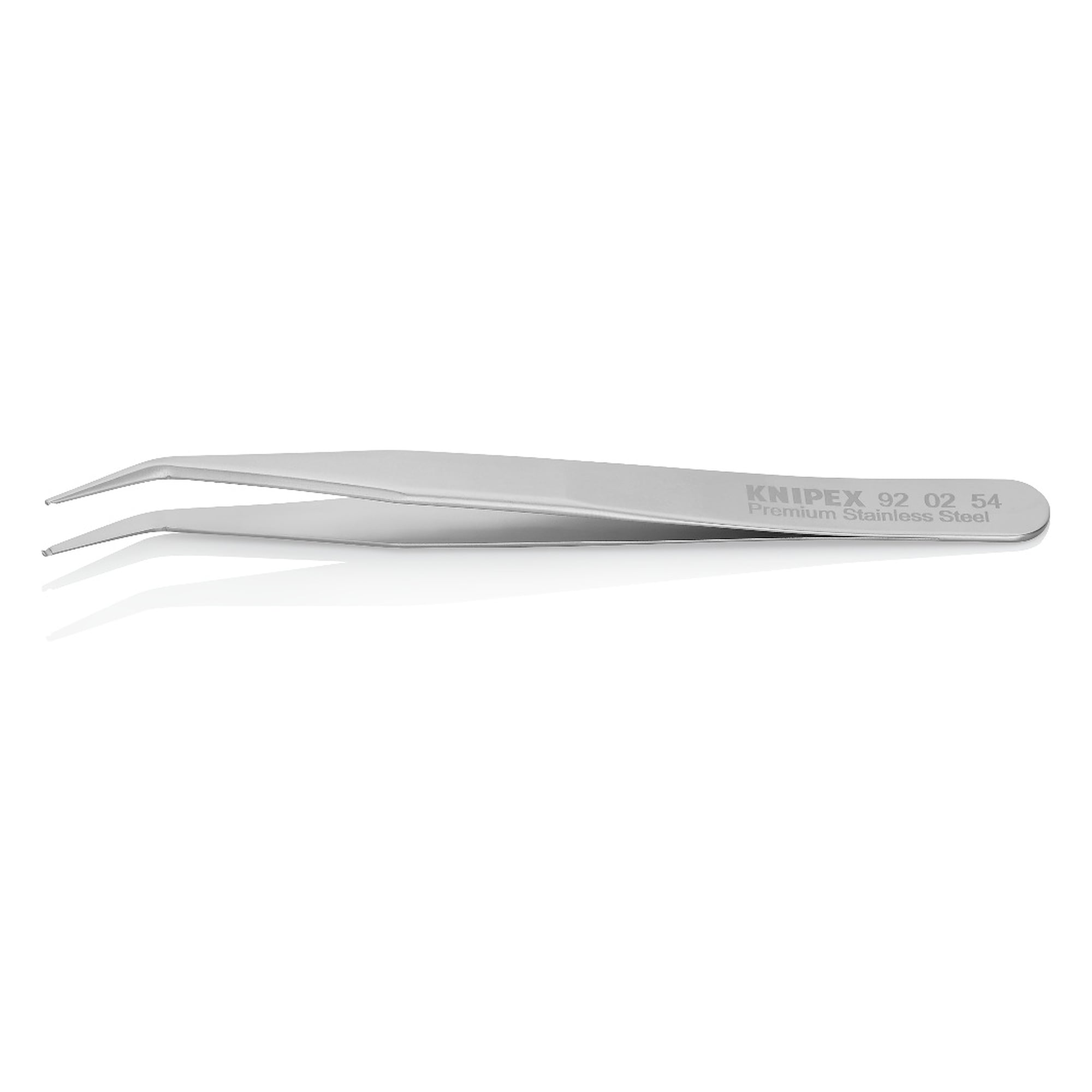 Brucelles de précision CMS acier inoxydable Premium, coudées à 30°, pointe 0,6 mm, 115 mm