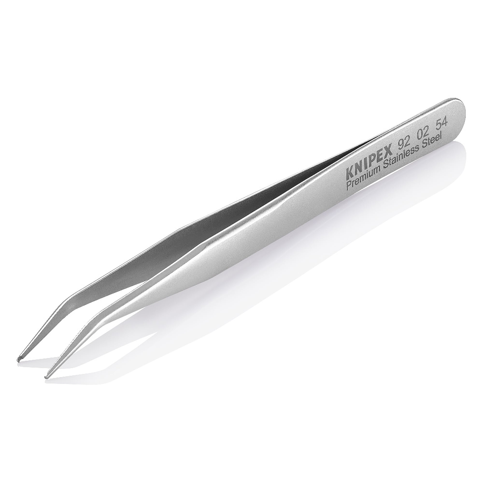 Brucelles de précision CMS acier inoxydable Premium, coudées à 30°, pointe 0,6 mm, 115 mm