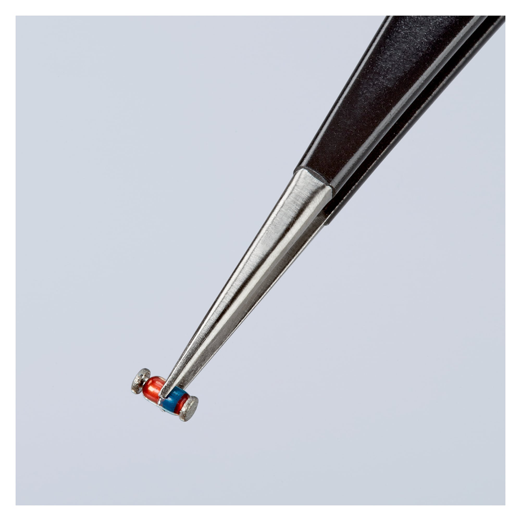 Universalpinzette ESD gerade, spitz, Spitzenbreite 0,3 mm, Edelstahl, 128 mm