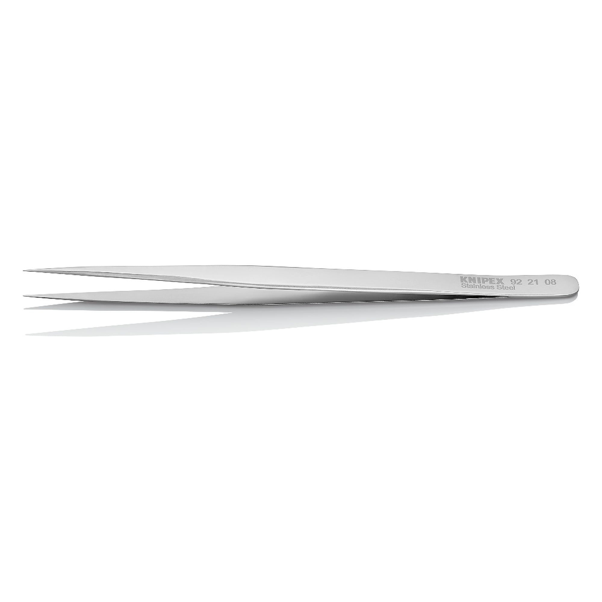 Universalpinzette mit Nadelspitzen, gerade, Edelstahl, glatte Greifflächen, 140 mm