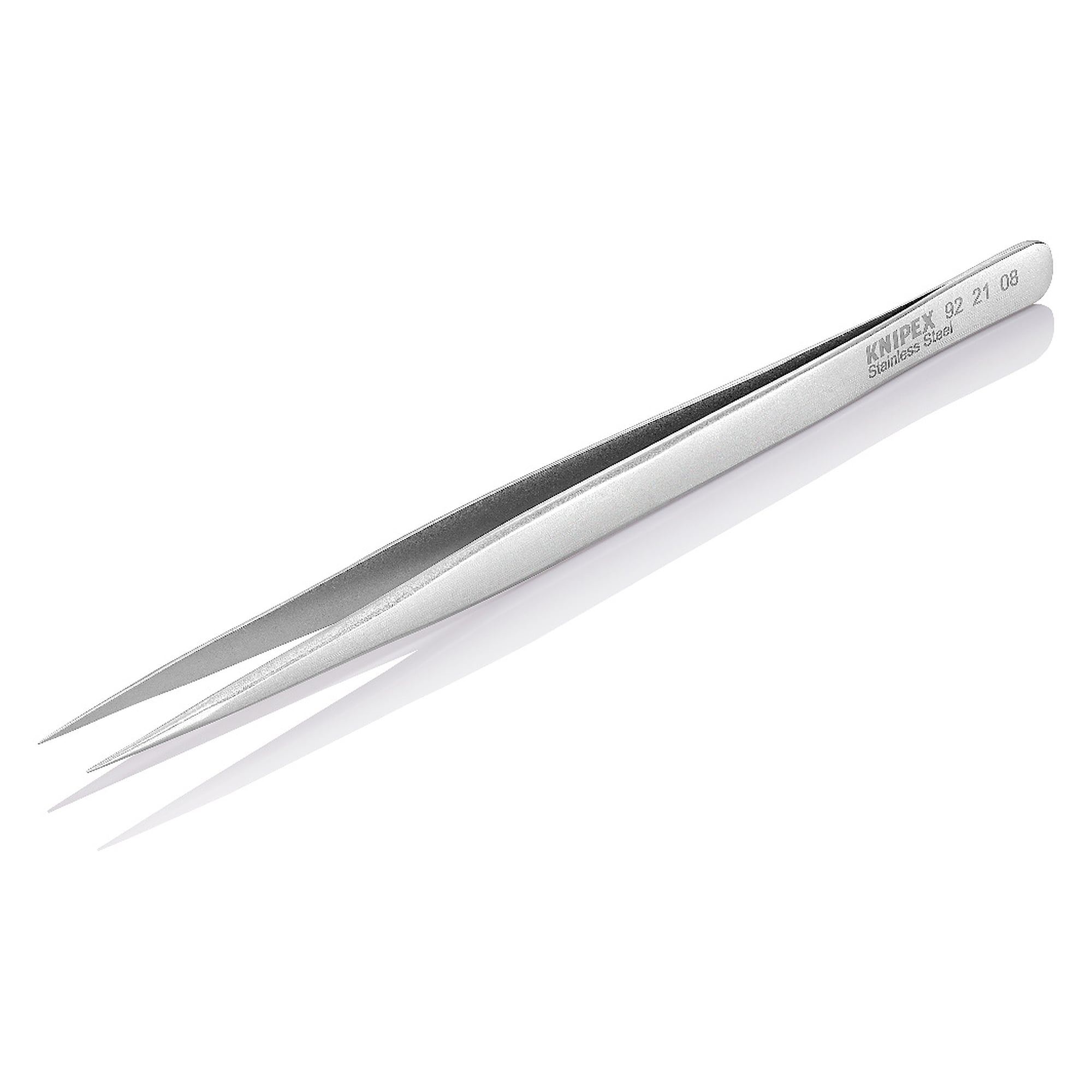 Universalpinzette mit Nadelspitzen, gerade, Edelstahl, glatte Greifflächen, 140 mm